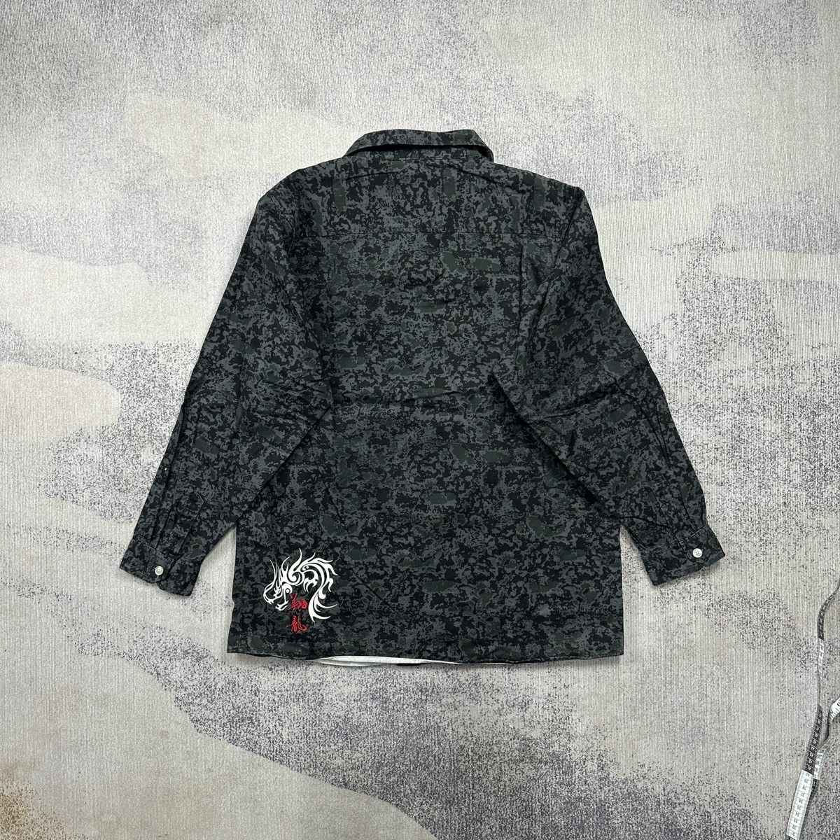 Japanese Brand D.J.Free Dragon shirt Size US XXL / EU 58 / 5 - 7 Thumbnail
