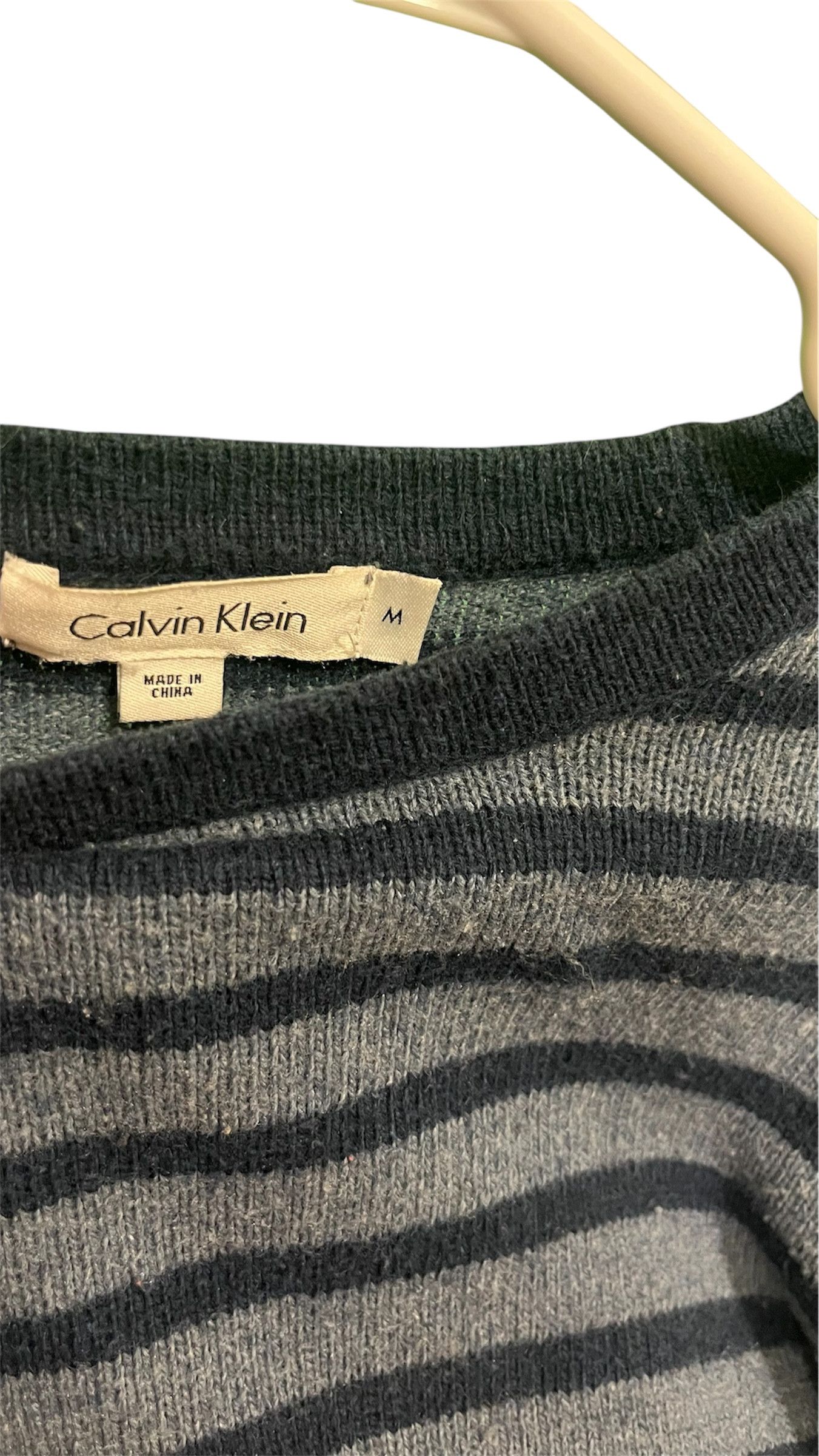 Calvin Klein × Vintage Vintage Striped Calvin Klein Sweater Blue Size US M / EU 48-50 / 2 - 3 Thumbnail