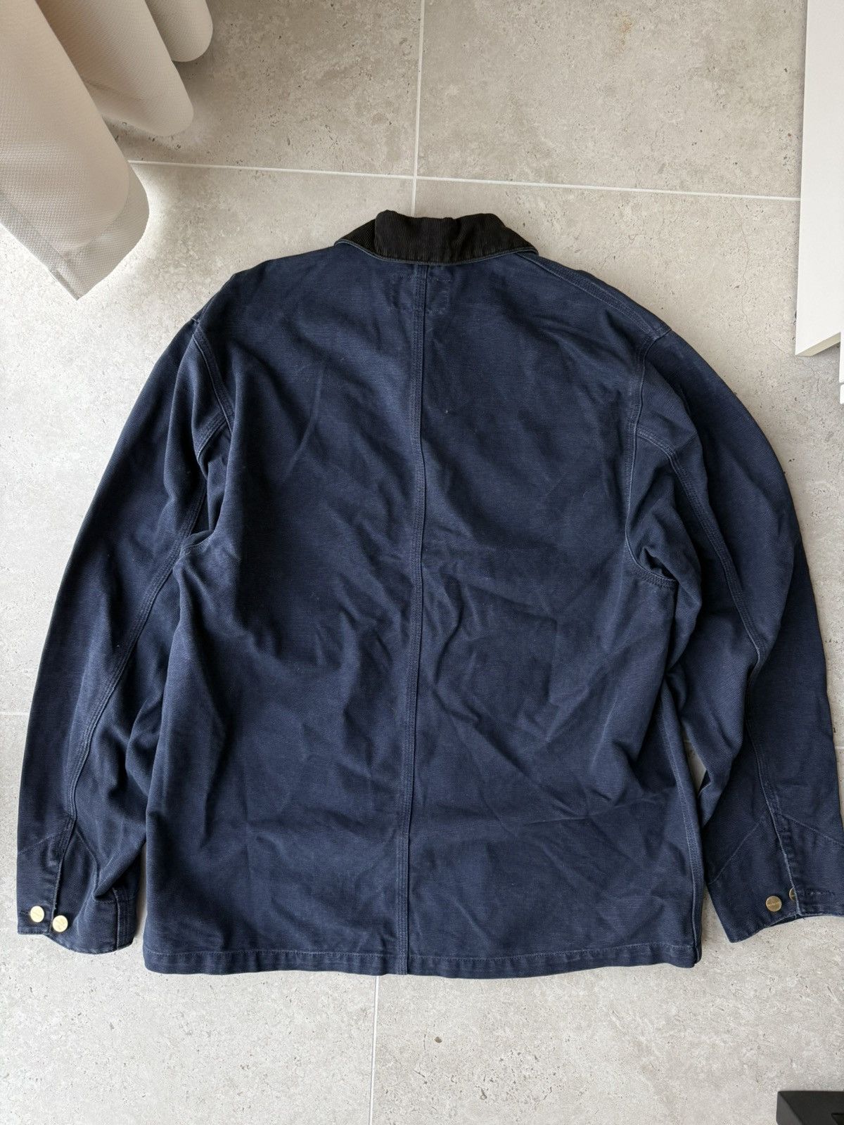 Carhartt Carhartt Wip Michigan Jacket Coat Vintage Black/Grey Size US XL / EU 56 / 4 - 2 Thumbnail