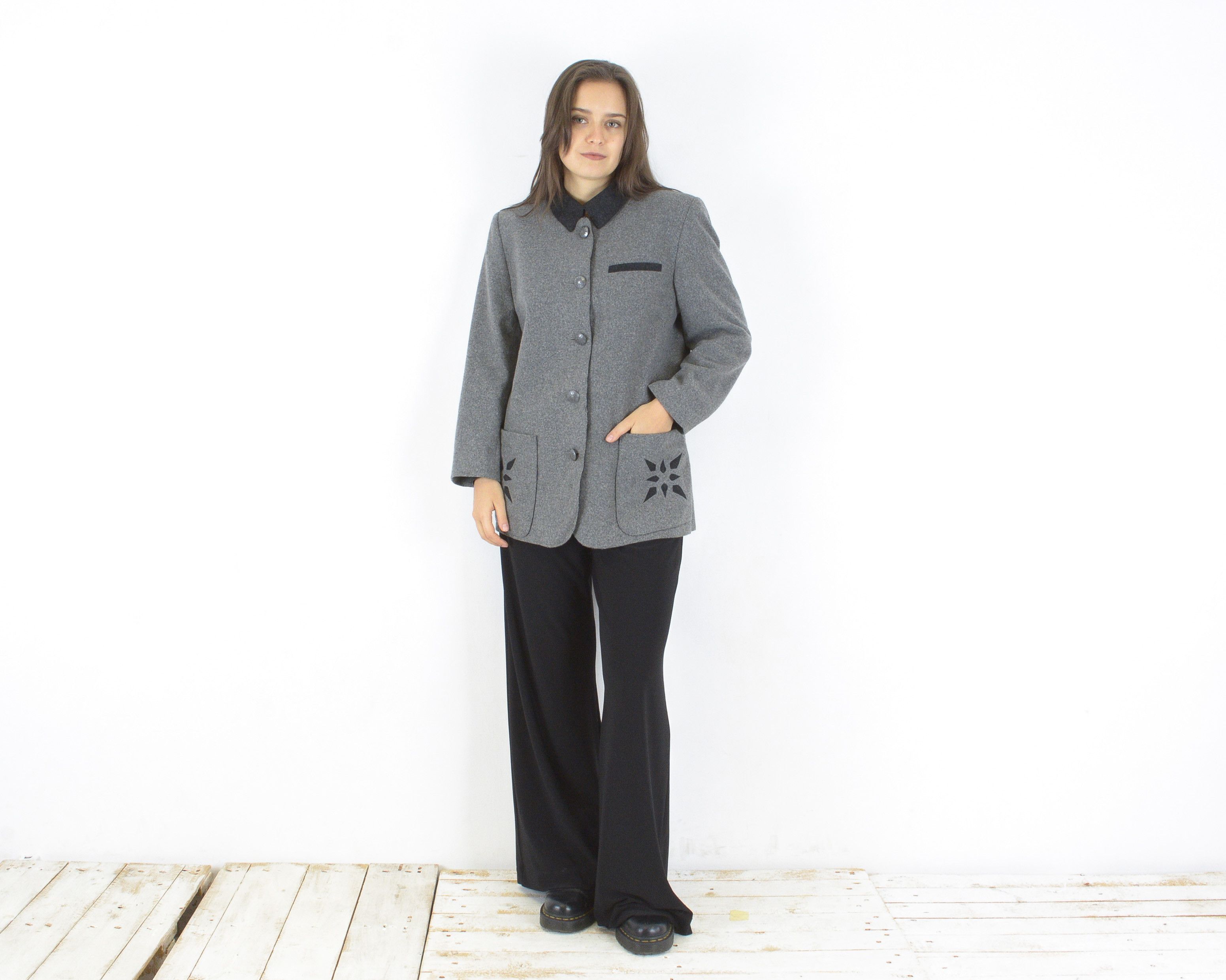 Julius Julius Lang M Wool Blazer Jacket Trachten Coat Padded Size M / US 6-8 / IT 42-44 - 2 Thumbnail