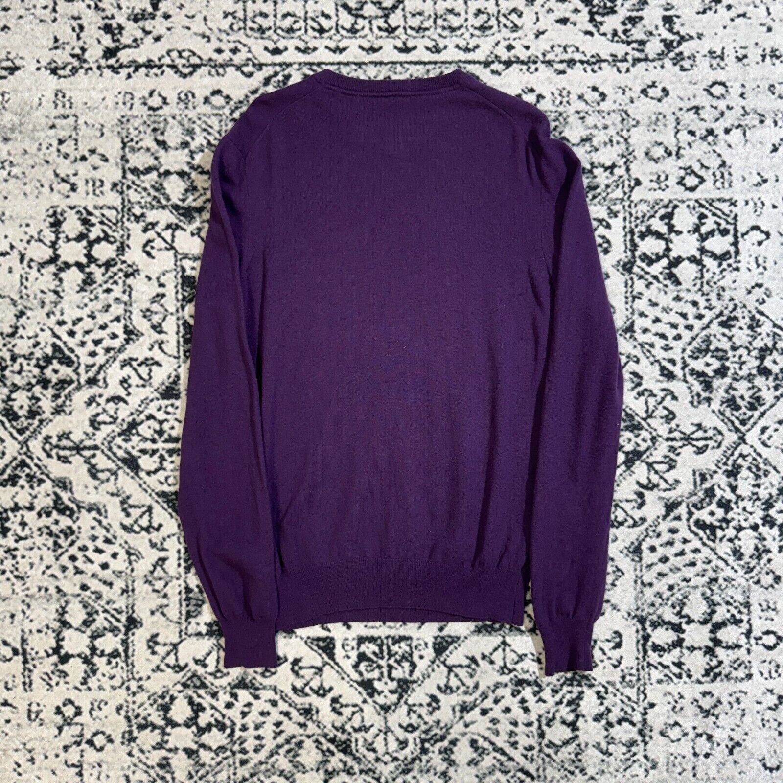 Hugo Boss × Vintage Hugo Boss Vintage Purple Wool Sweater Size M V-Neck Y2K 90s Size US M / EU 48-50 / 2 - 13 Thumbnail