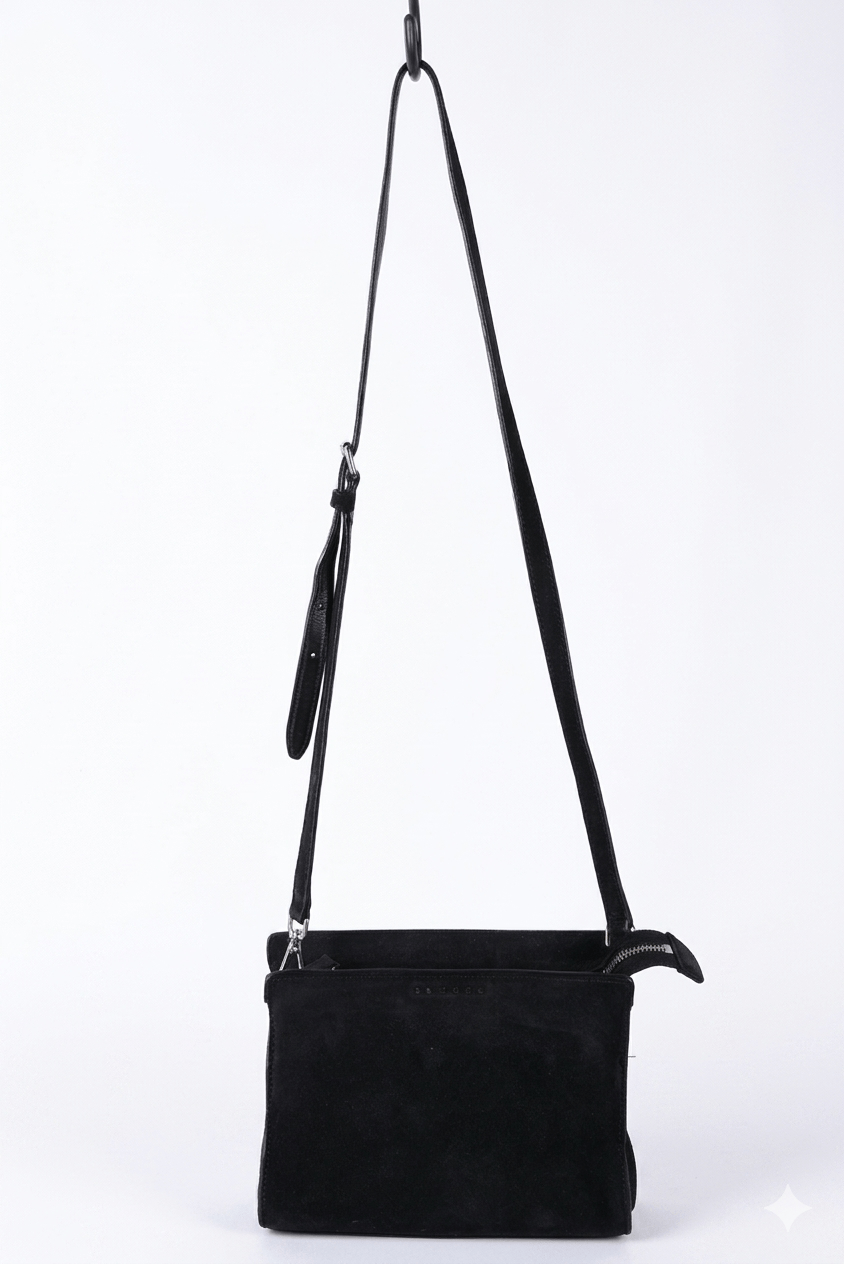 Sandro Women's Sandro Paris Suede Leather Crossbody Shoulder Bag Size ONE SIZE - 1 Thumbnail