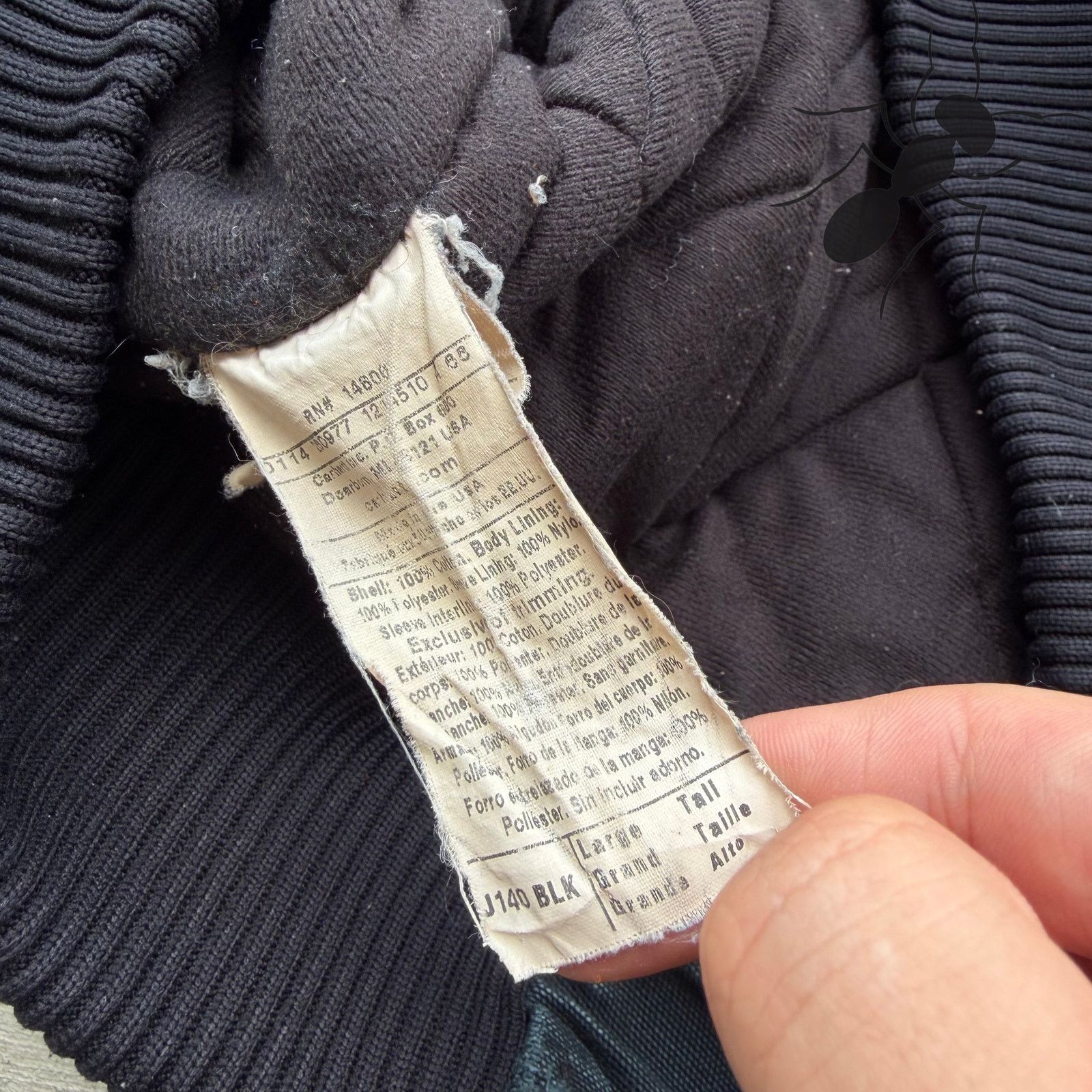 Carhartt × Vintage Carhartt J140 black hooded work wear jacket Size US L / EU 52-54 / 3 - 5 Thumbnail