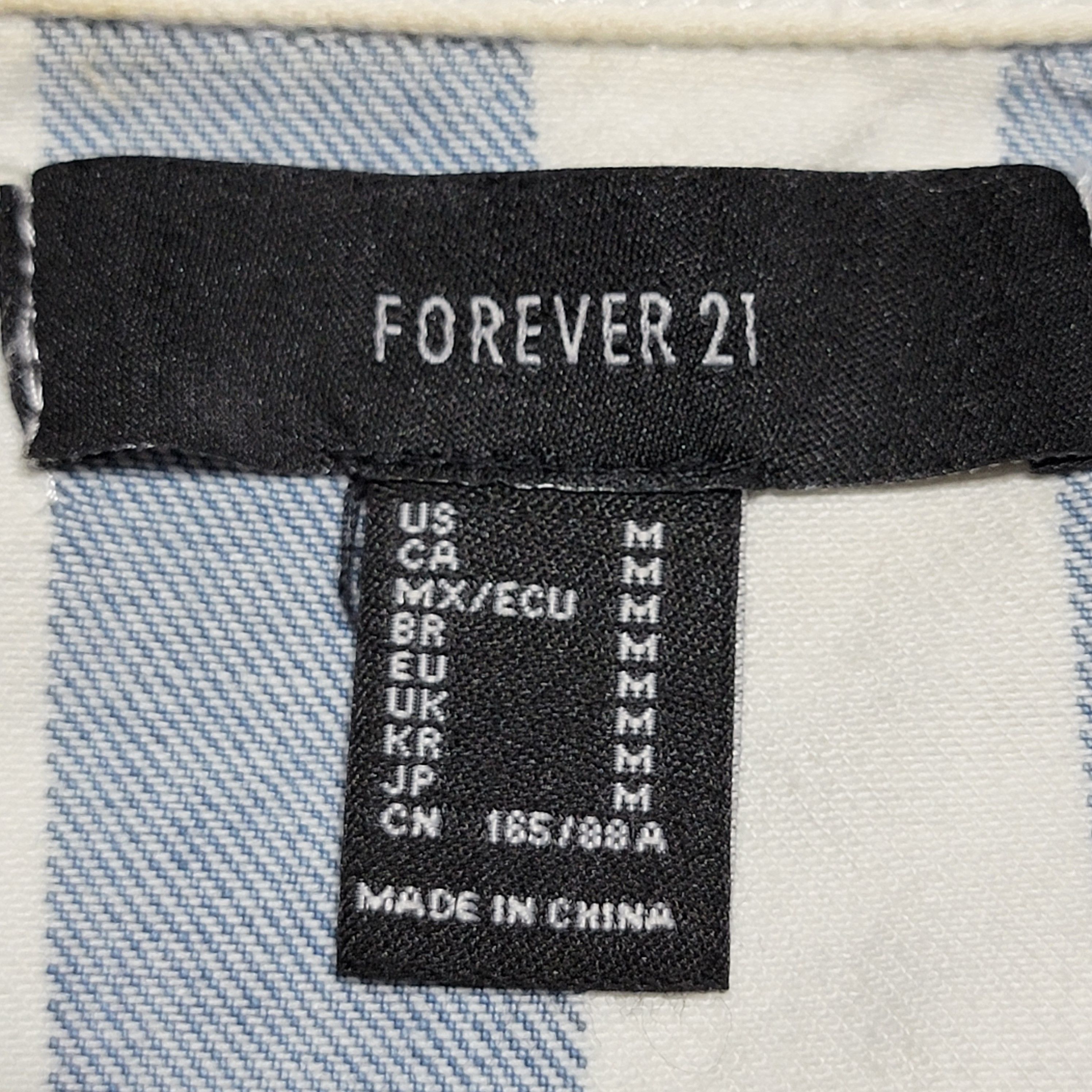 Forever 21 Forever 21 Crop Stripe Denim Jacket - Size Medium Size S / US 4 / IT 40 - 5 Thumbnail