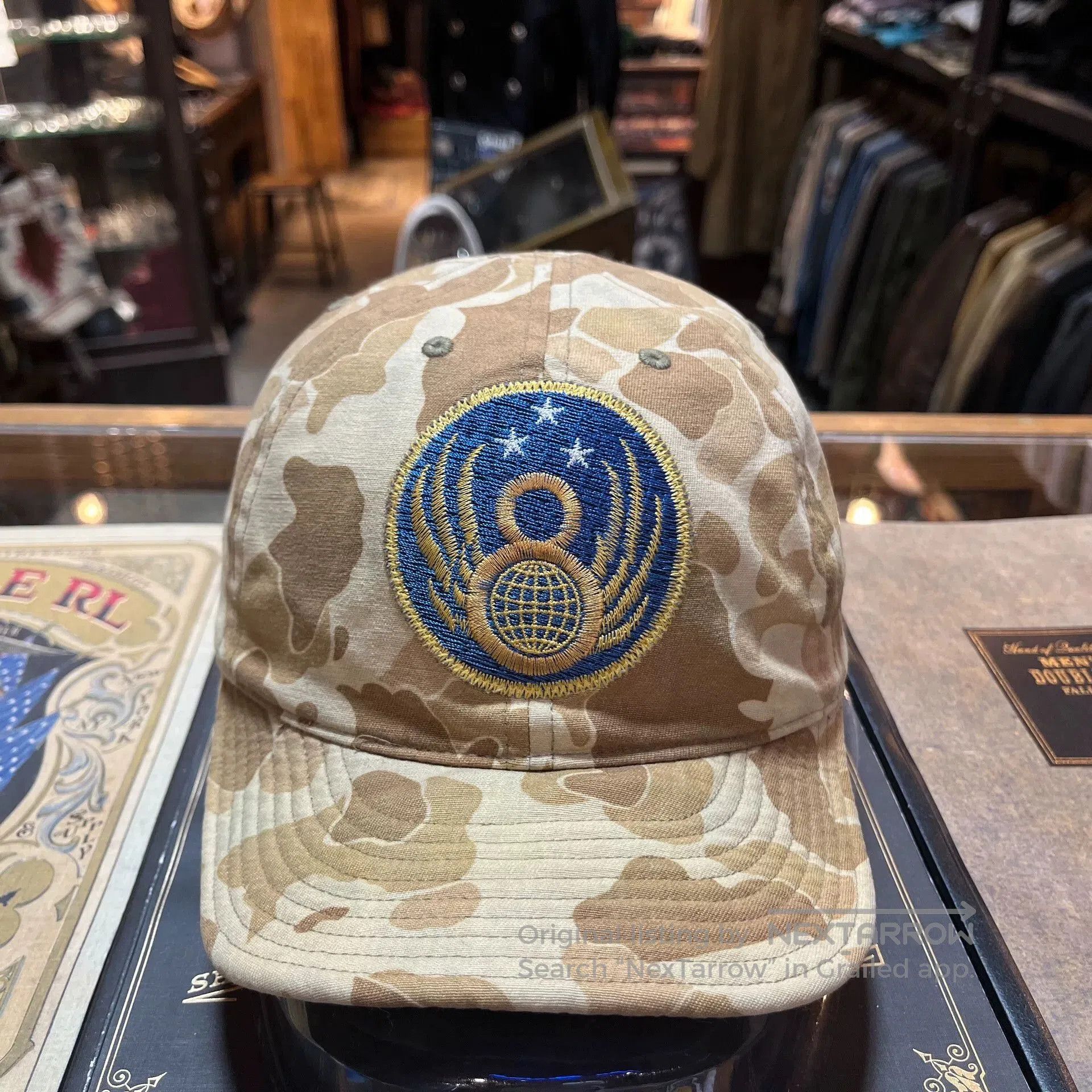 RRL Ralph Lauren camo embroidered cap by double rl. Size ONE SIZE - 1 Thumbnail