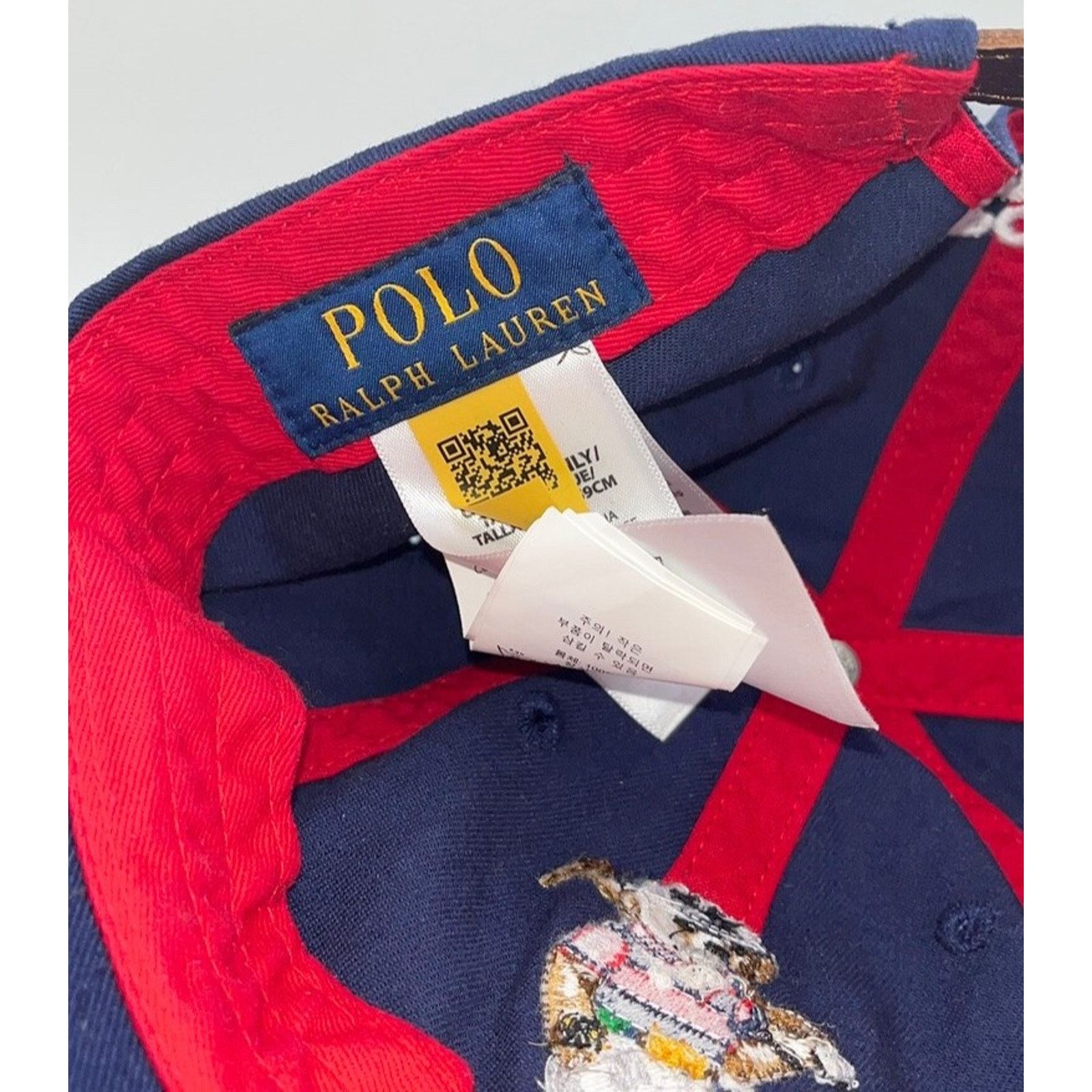 Polo Ralph Lauren Polo Ralph Lauren Polo Bear Baseball Hat Leather Strap Size ONE SIZE - 9 Thumbnail