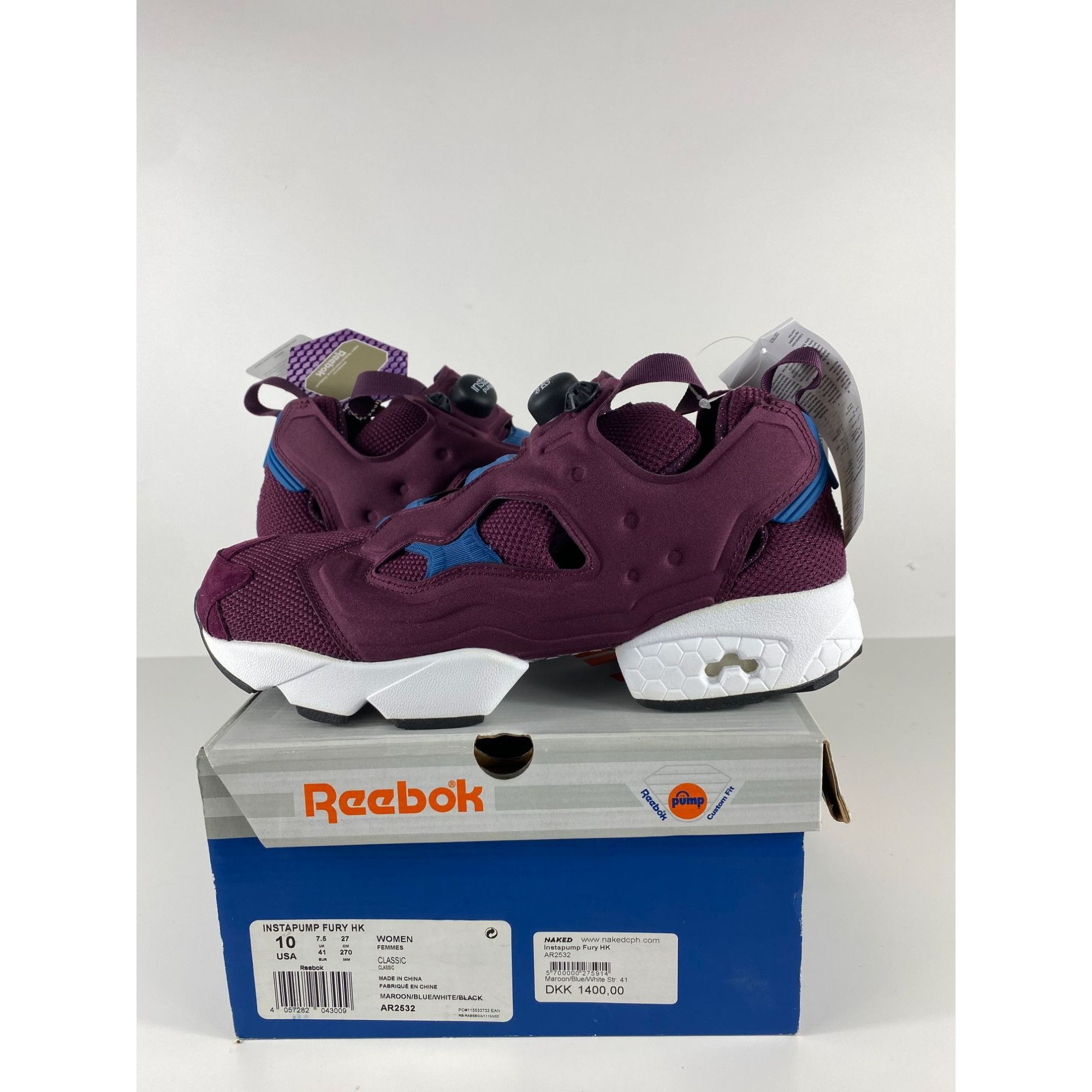 image of Reebok Instapump Fury Hk Sneakers Burgundy Women's Size 10Us