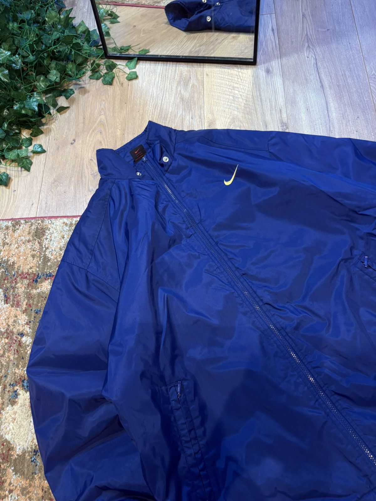Nike 90s Vintage Double Big Swoosh Logo Oversized Down Jacket Size US M / EU 48-50 / 2 - 4 Thumbnail