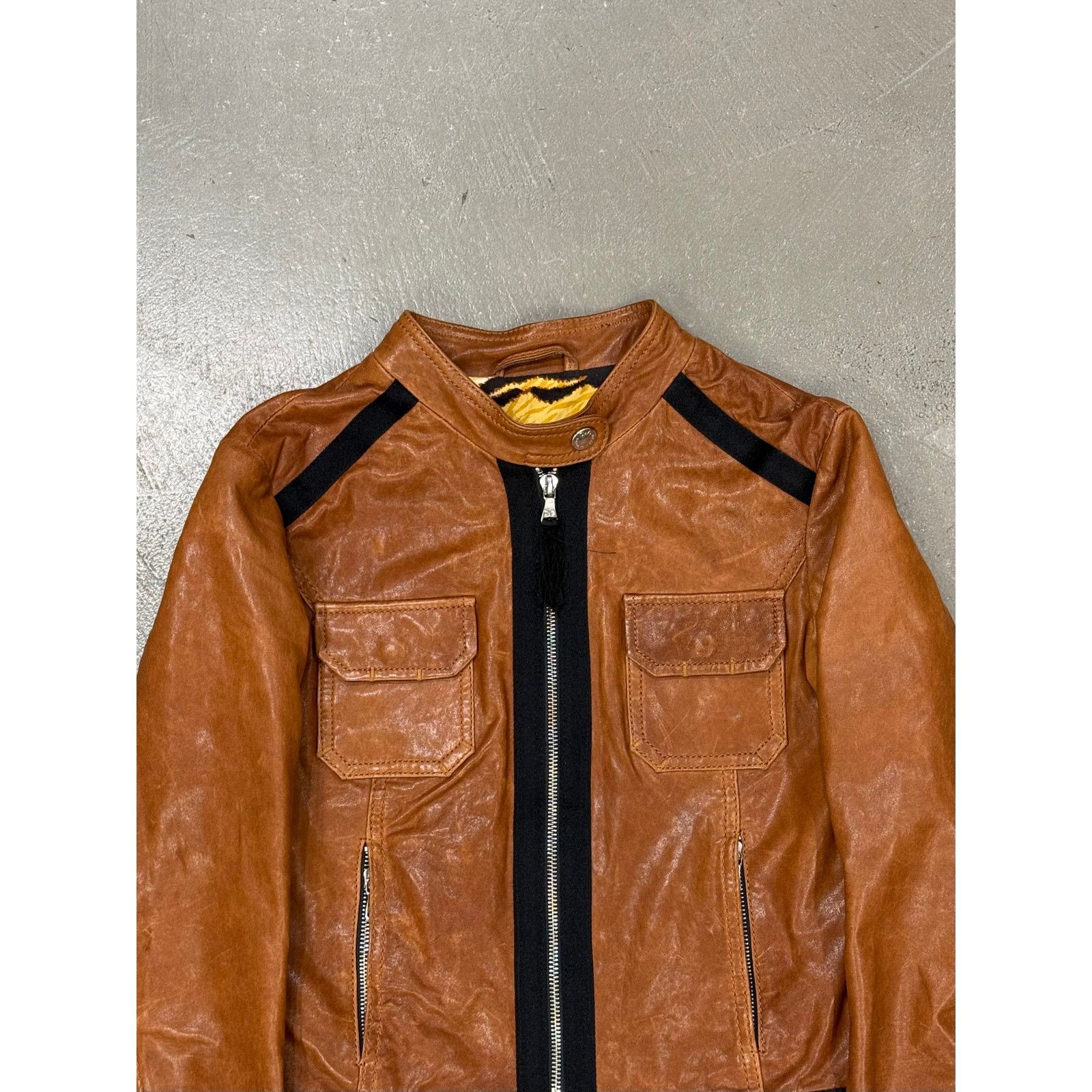 Dolce & Gabbana 2000s Dolce & Gabbana paneled moto jacket Size US S / EU 44-46 / 1 - 3 Thumbnail