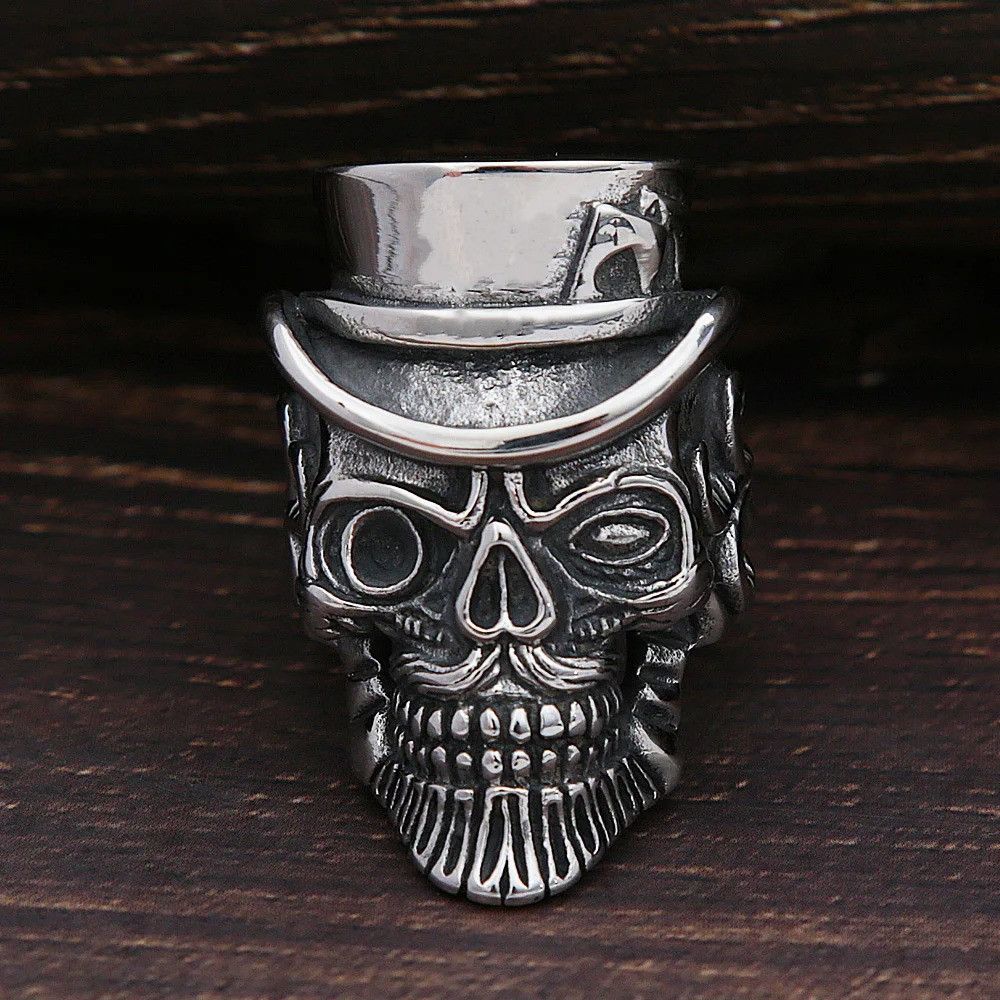 Vintage Skull Magician Ring Size ONE SIZE - 5 Thumbnail