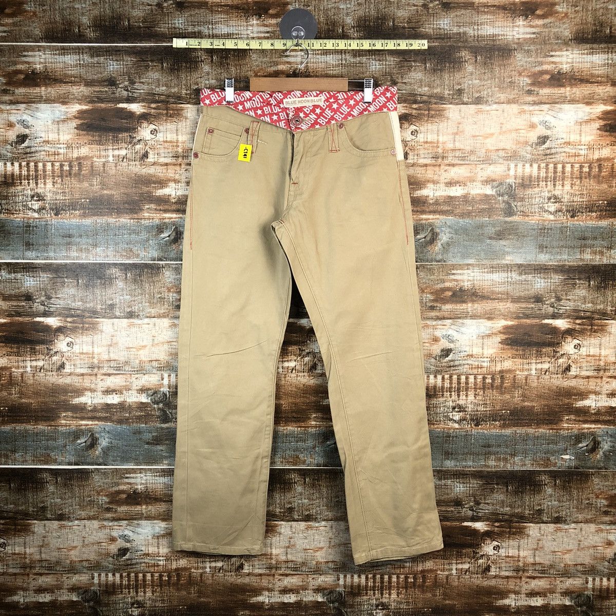 Japanese Brand DL Blue Moon Blue Beige Casual Pants #C741DL Size US 31 - 8 Thumbnail