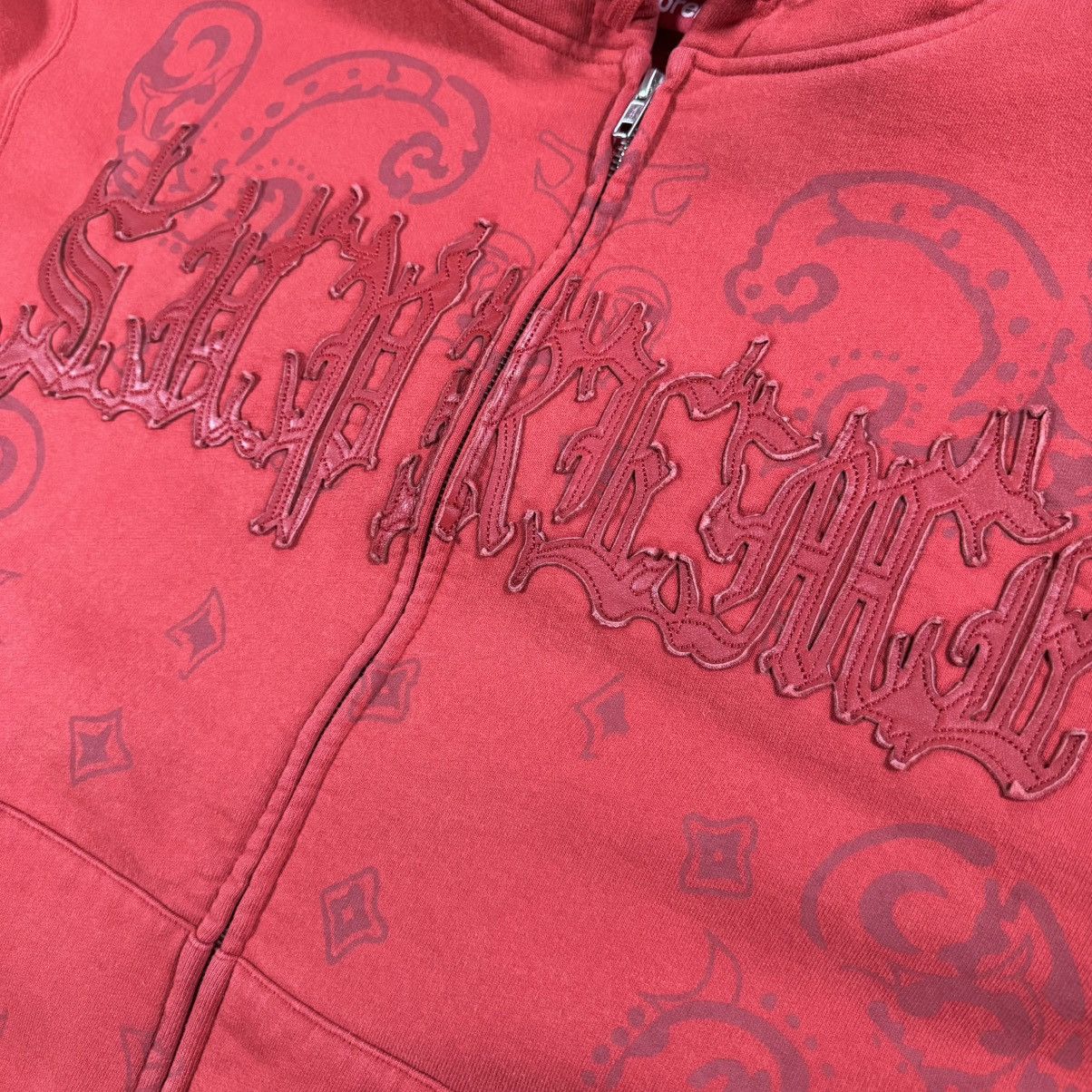 Supreme Supreme Leather Appliqué Zip Up Hooded Sweatshirt Size US L / EU 52-54 / 3 - 3 Thumbnail