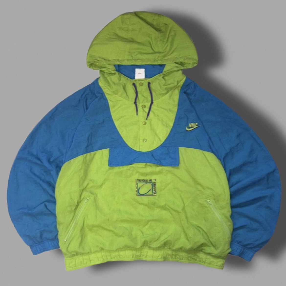 Nike × Streetwear × Vintage 90s Nike Vintage Nylon Anorak