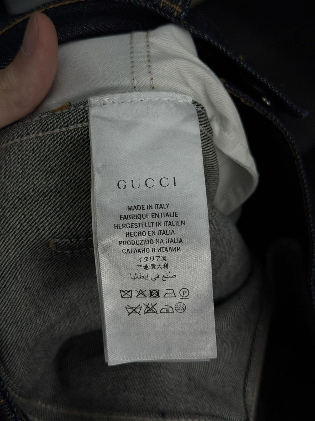 Gucci Gucci Blue Denim Jeans Lot 53 Size (34)$1500 Retail Cost Size US 34 / EU 50 - 14 Thumbnail