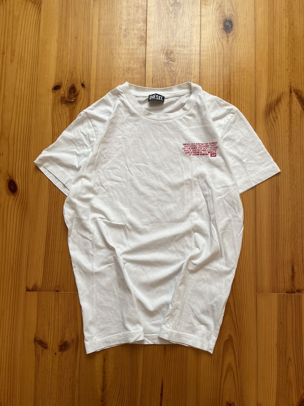 Diesel × Vintage Diesel “Denim Dreams” Logo White T-shirt Back print tee Size US M / EU 48-50 / 2 - 1 Thumbnail