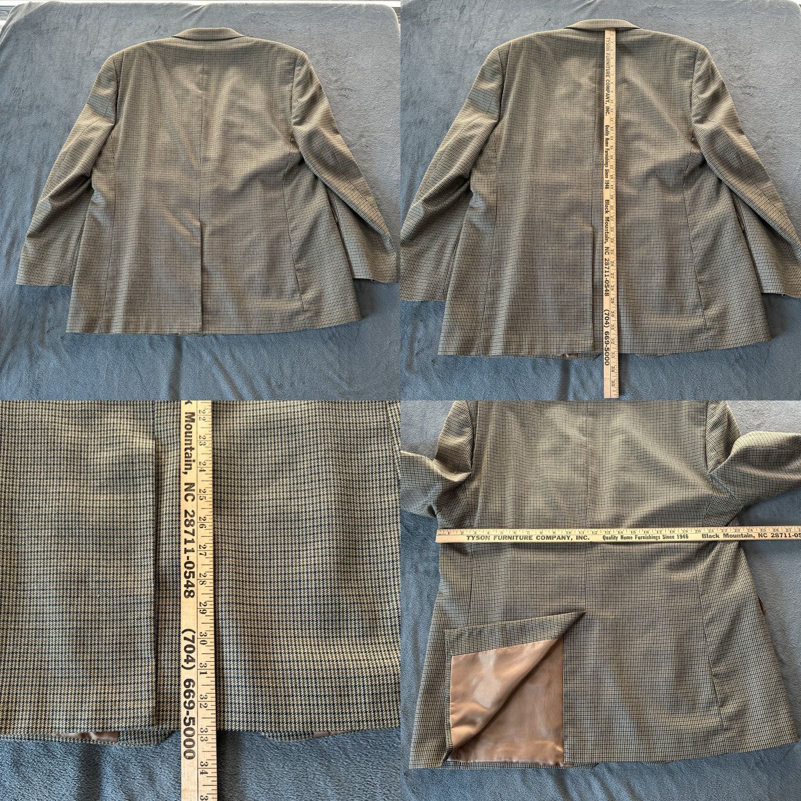 Ralph Lauren Ralph Lauren Blazer Mens 46L Brown Glen Plaid Prince Of Whales Check Lambswool Size 46R - 8 Thumbnail