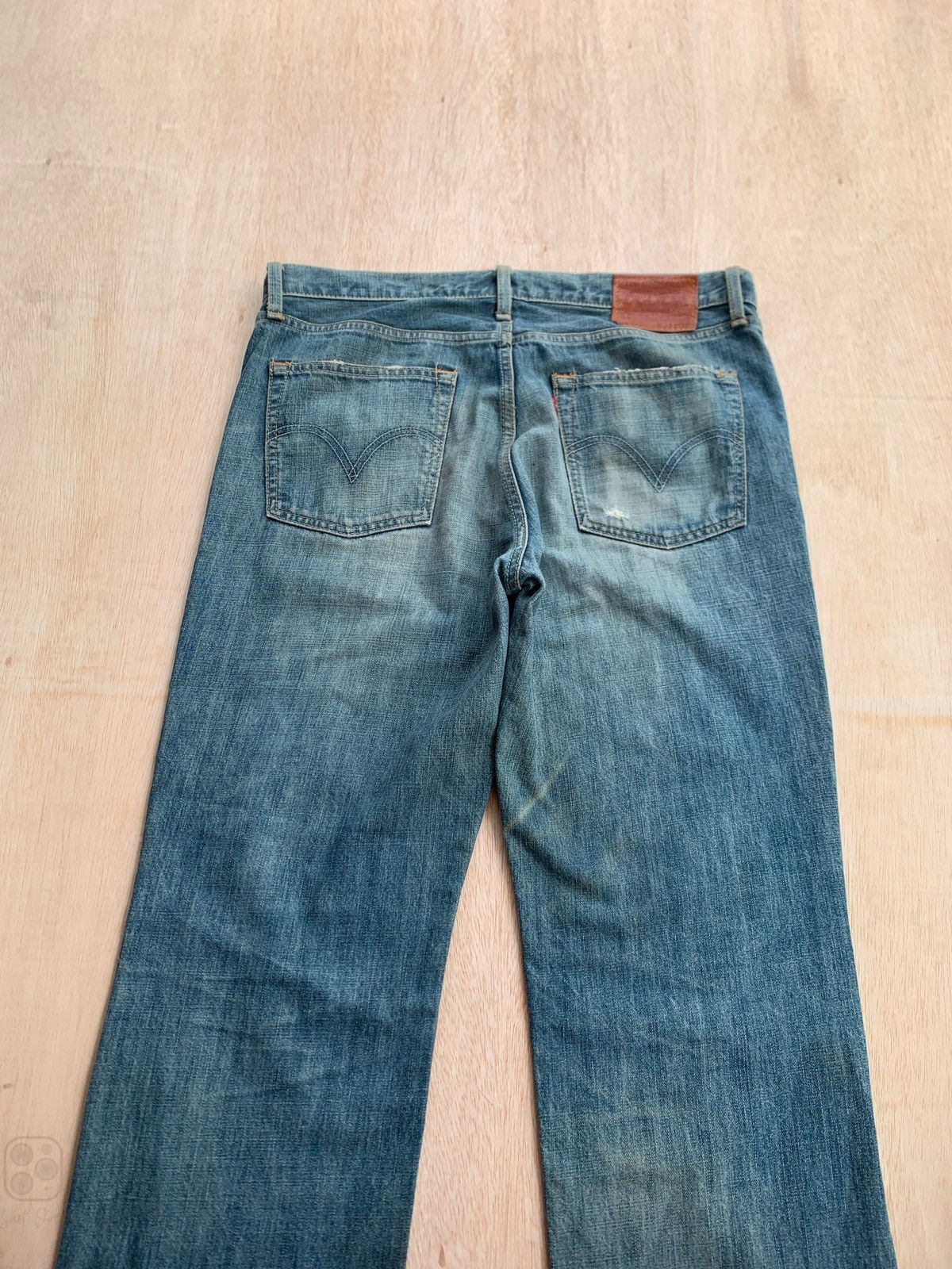Japanese Brand × Levi's Vintage Levis Patchwork kapital Style Denim Jeans Size US 36 / EU 52 - 4 Thumbnail
