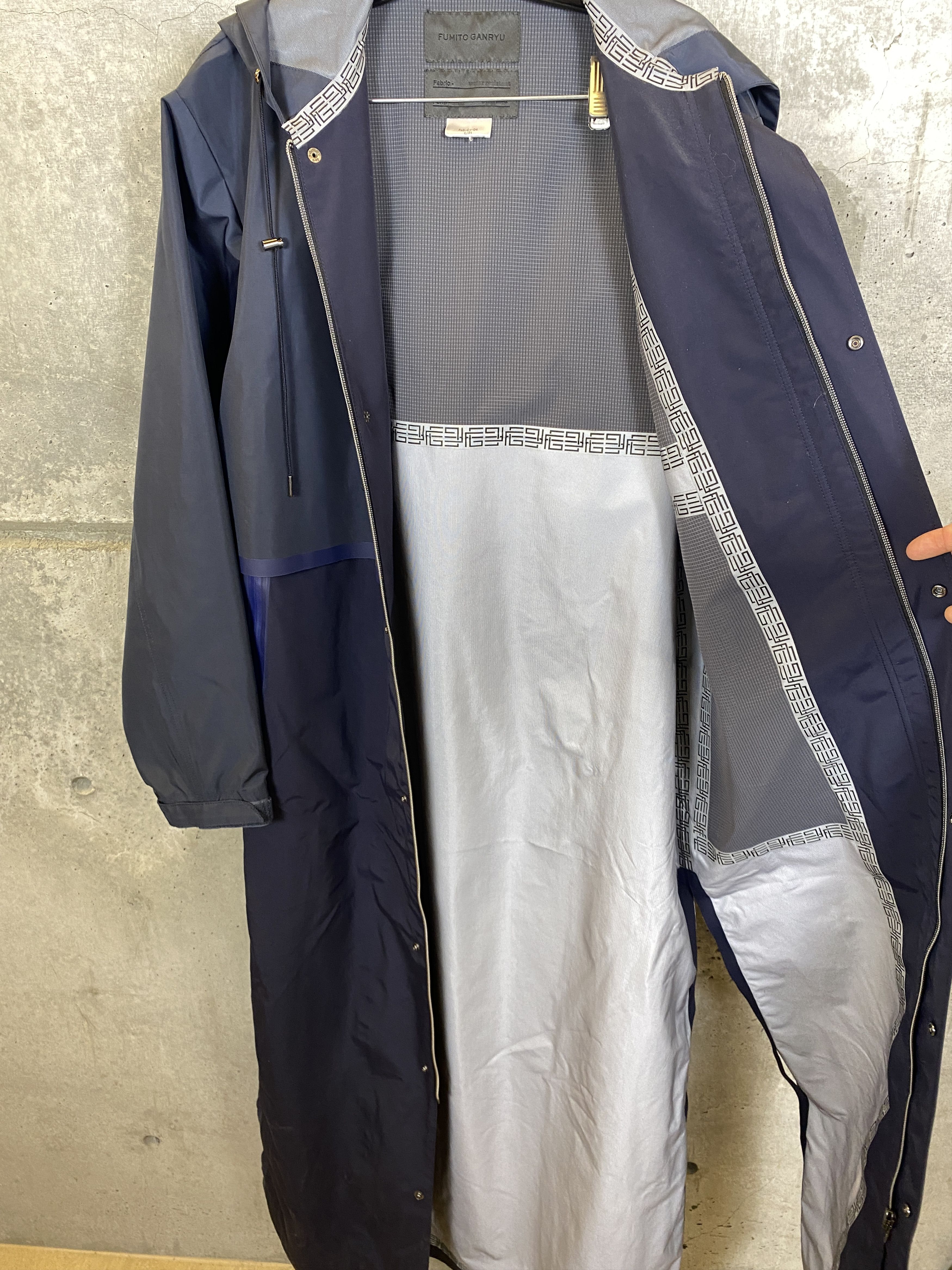 Fumito Ganryu GANRYU TRENCH COAT SAMPLE SIZE LARGE Size US L / EU 52-54 / 3 - 4 Thumbnail