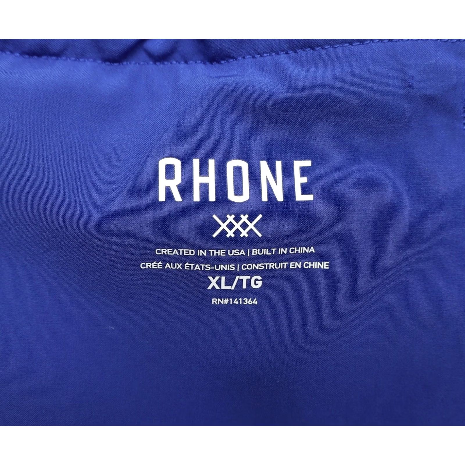 Rhone Rhone Men's Athletic Shorts Navy Blue XL Nylon Elastane Pockets Drawstring 7" Inseam Athletic Activewear Casual Travel Size US 36 / EU 52 - 5 Thumbnail