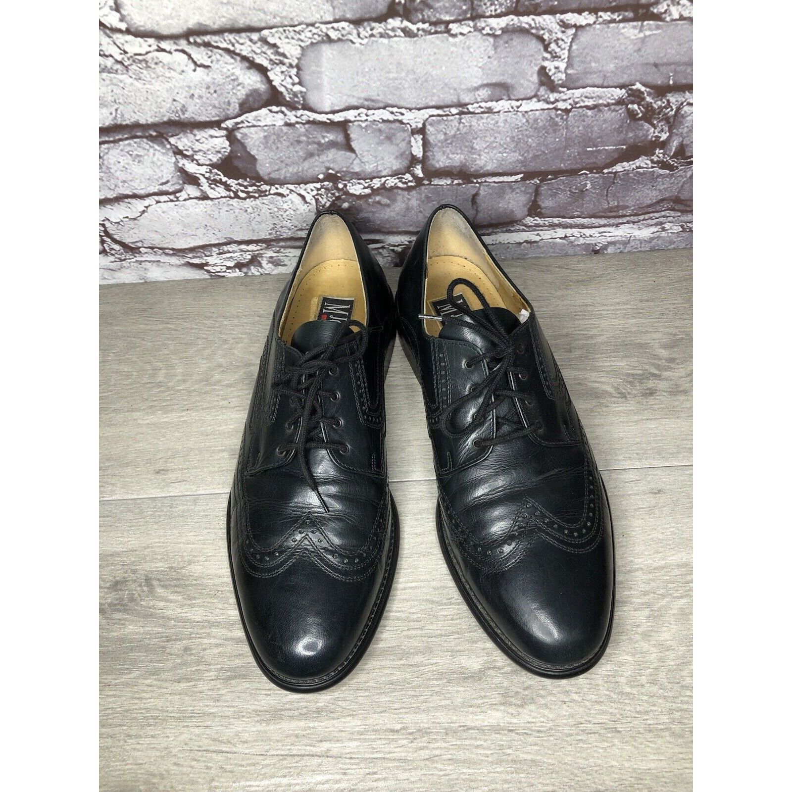 Other M. JOHN Classic Blue Leather Wingtip Oxford Lace Dress Shoes Size US 10 / EU 43 - 10 Thumbnail