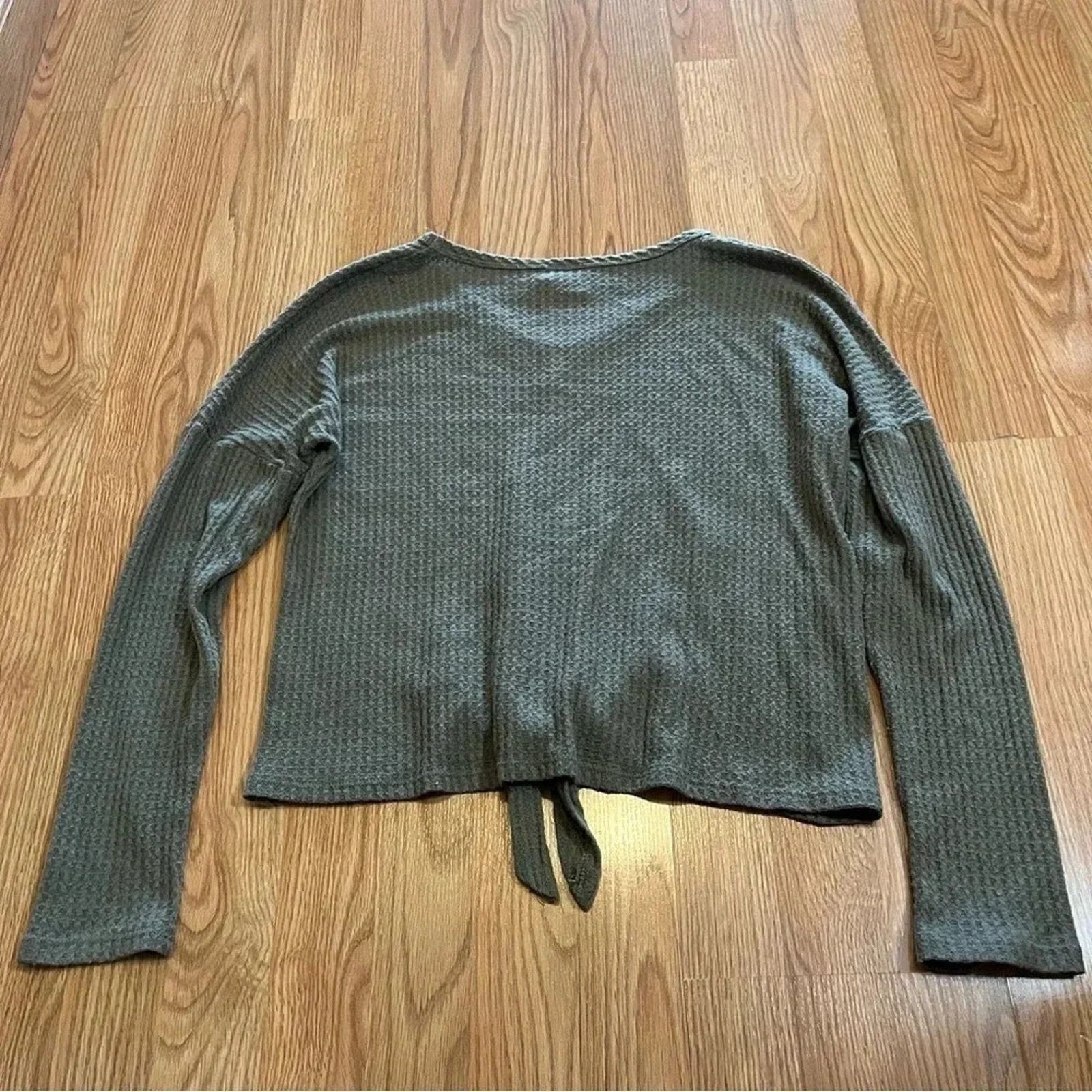 Other Paper Crane Top Womens Small Long Sleeve Waffle Knit Shirt Size S / US 4 / IT 40 - 5 Thumbnail