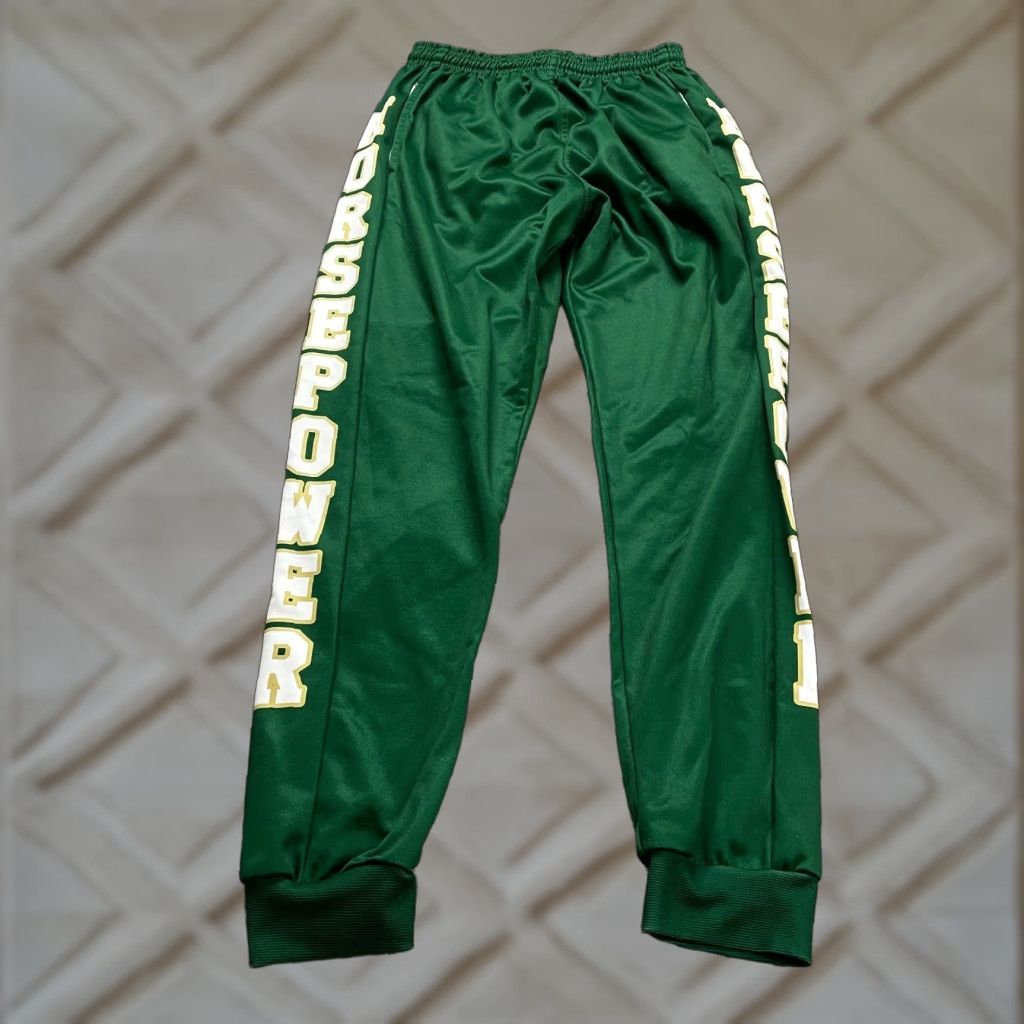 Vintage Unbranded Jogger Pants Women 2XL Green Elastic Waist Activewear Casual Travel Sweatpants Regular Fit Size 40" / US 18 - 1 Thumbnail