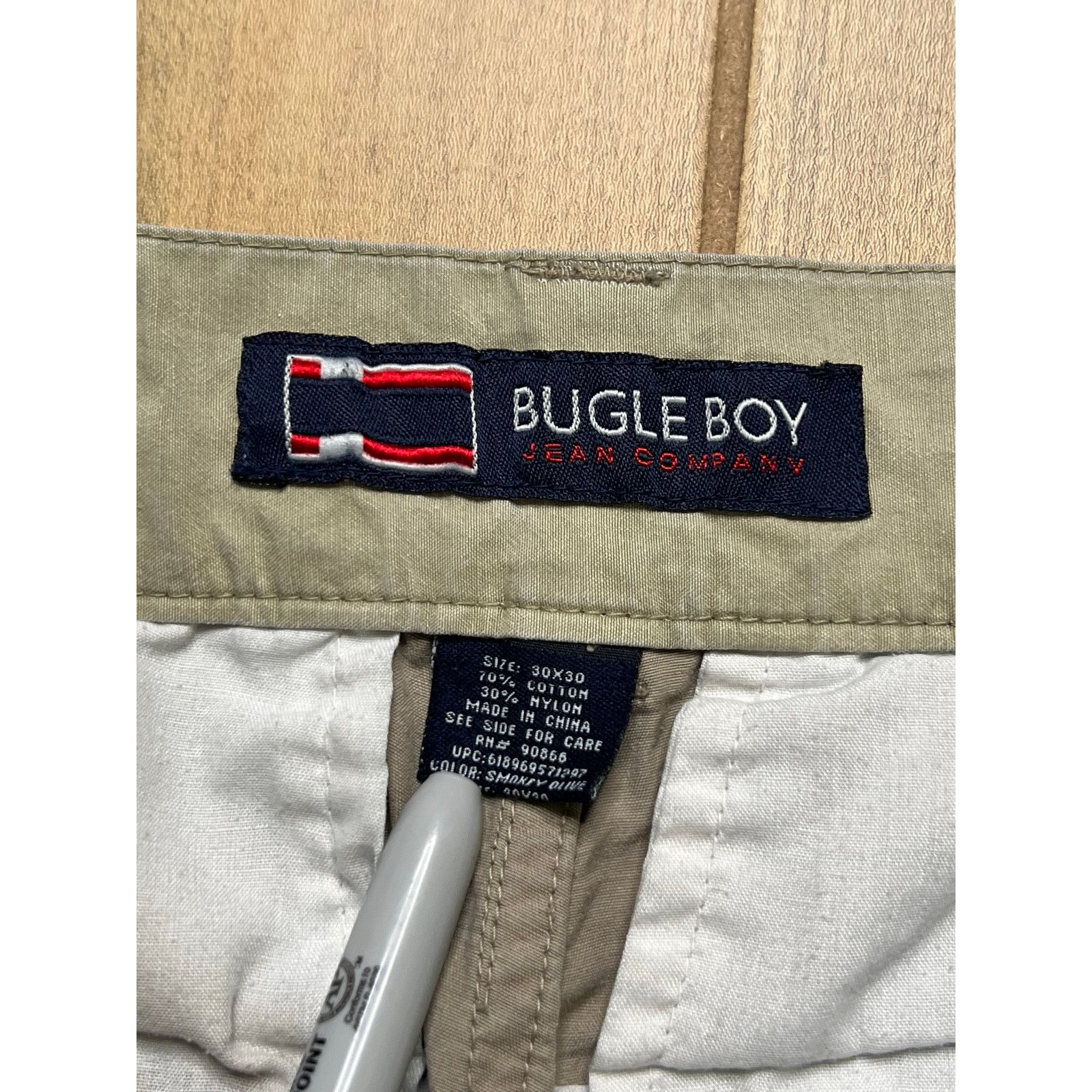 Bugle Boy Vintage 90s Bugle Boy Cargo Pants Mens 30x30 Olive Green Y2K Size US 30 / EU 46 - 3 Thumbnail