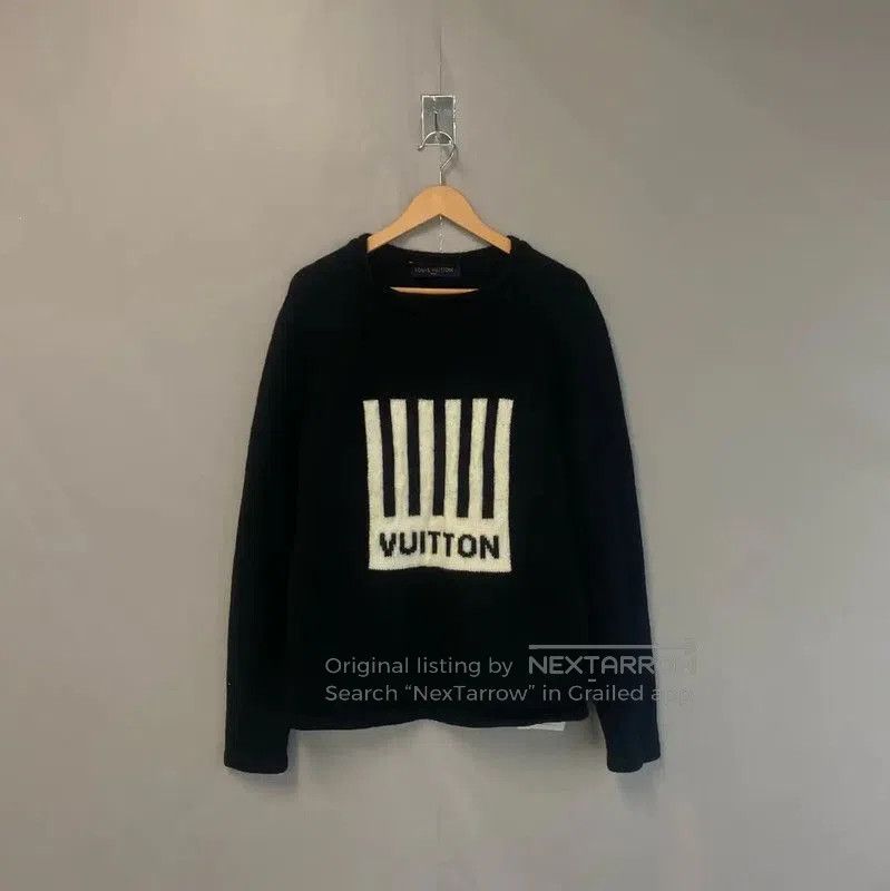 Louis Vuitton Louis Vuitton Black Wool Knit Sweater . Size US S / EU 44-46 / 1 - 1 Thumbnail