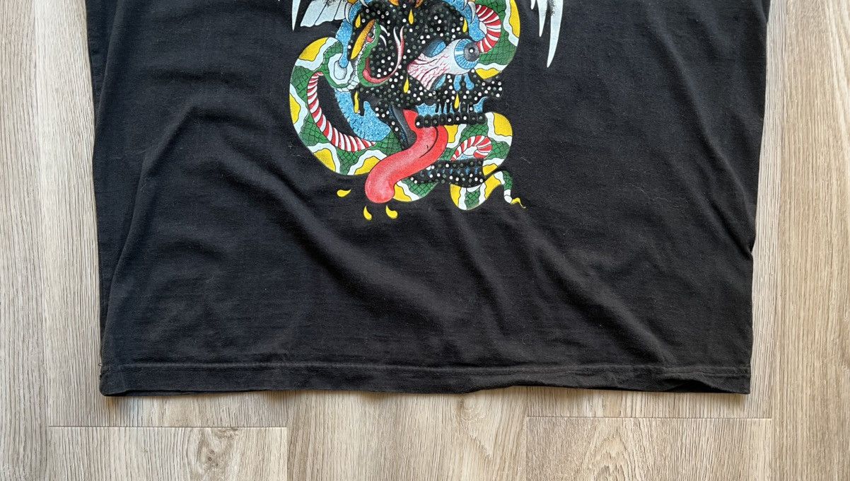 Christian Audigier × Ed Hardy × Vintage Ed Hardy by Christian Audigier Eagle and Snake T-Shirt Size US XL / EU 56 / 4 - 3 Thumbnail