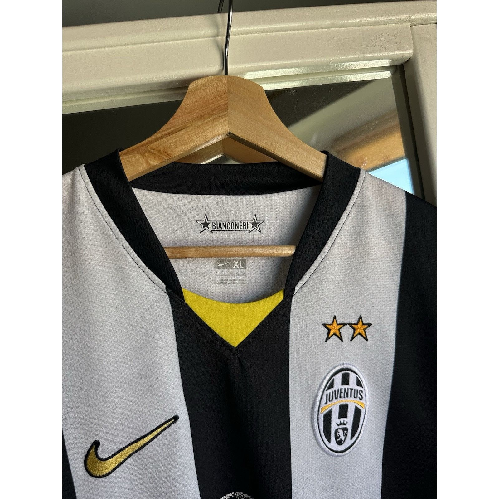 Nike Juventus 2008-2009 player Chiellini 3 Home Football Shirt Size US XL / EU 56 / 4 - 10 Thumbnail