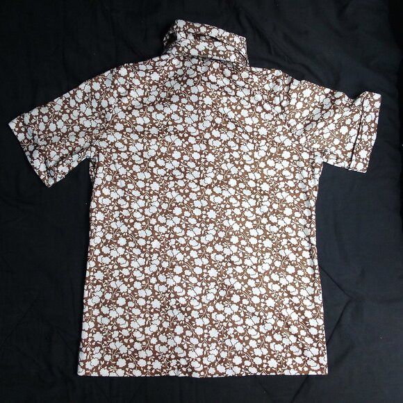 Other Vintage Sodi Floral Polyester Disco Shirt Short Sleeve Size M / US 6-8 / IT 42-44 - 5 Thumbnail
