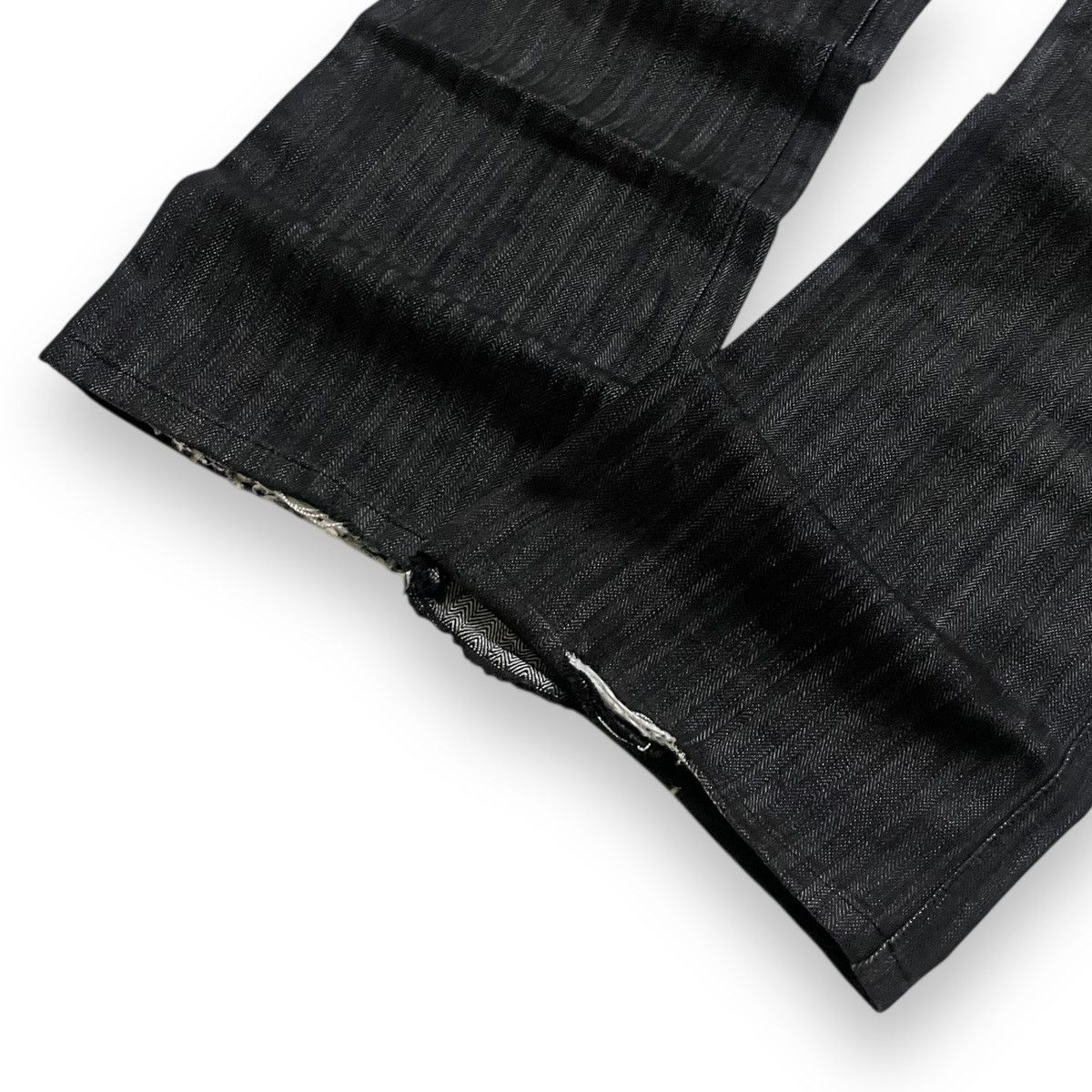Japanese Brand ORIGINAL FLARE JAPAN MORGAN HOMME BLACK (31×40) Size US 31 - 5 Thumbnail