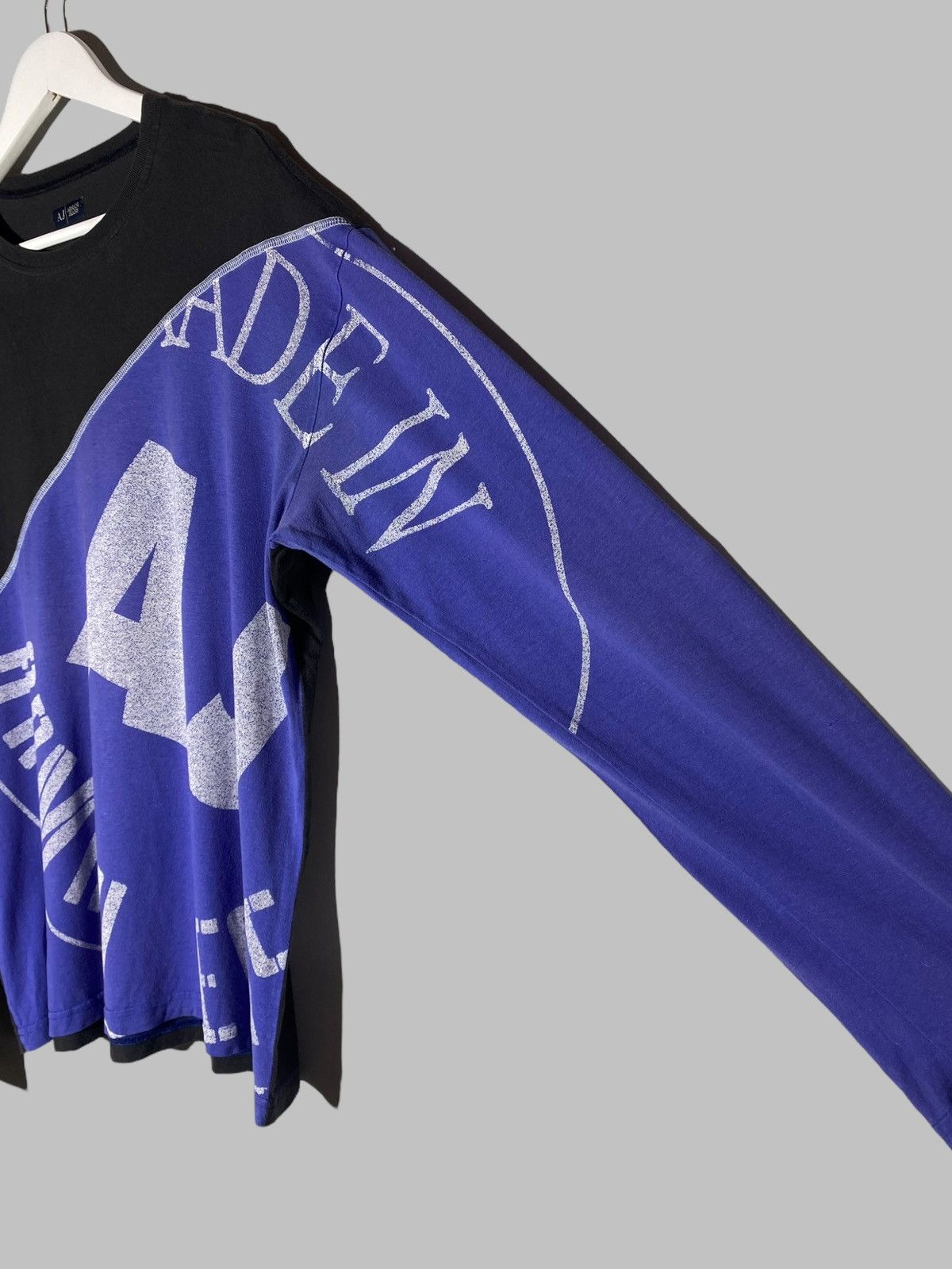 Armani 🔥 Y2K ARMANI JEANS LOGO LONGSLEEVE FUTURE-FORWARD CLUB VIBES Size US XL / EU 56 / 4 - 4 Thumbnail