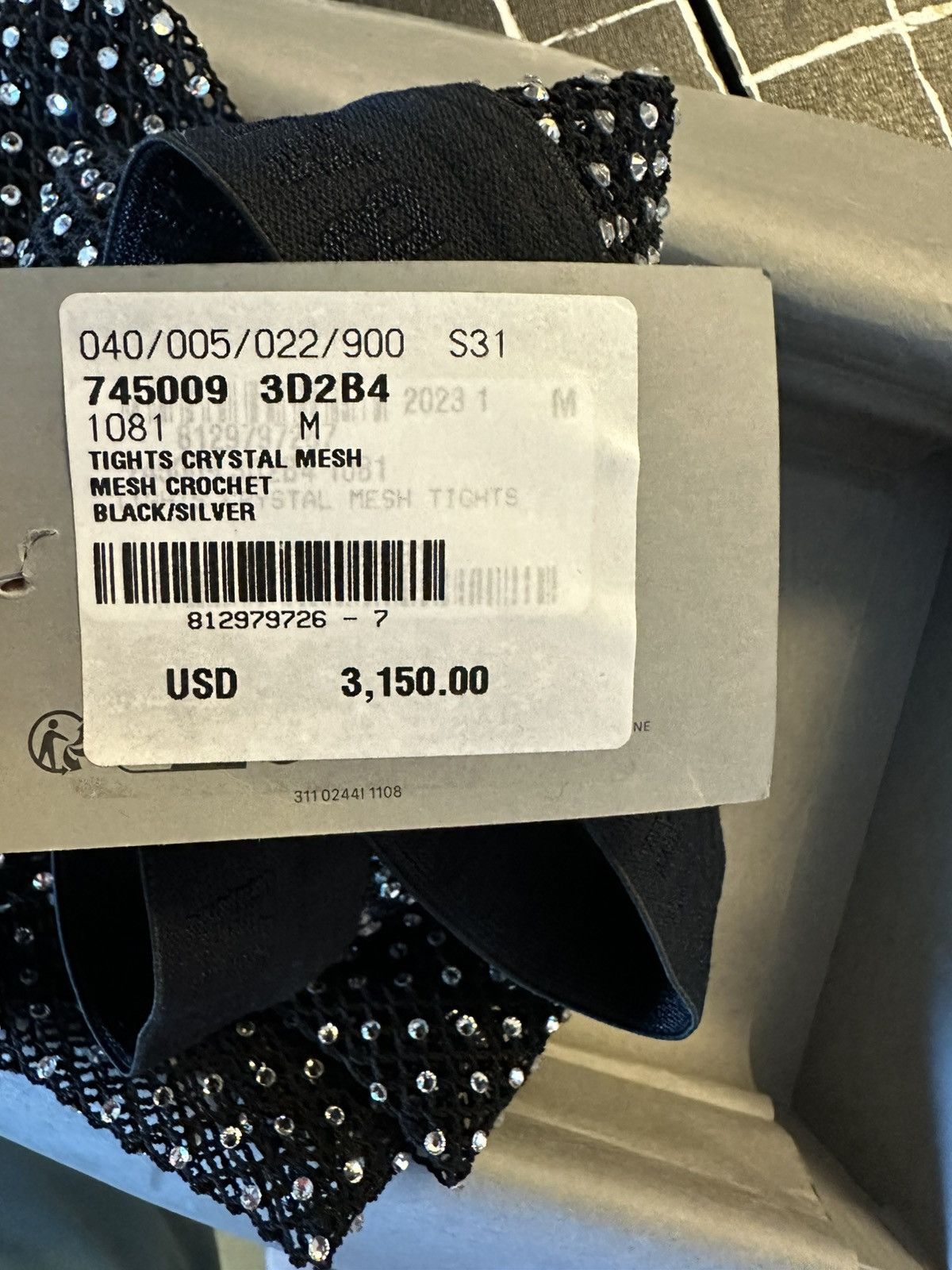 Balenciaga Balenciaga crystal-embellished tights Size ONE SIZE - 11 Thumbnail