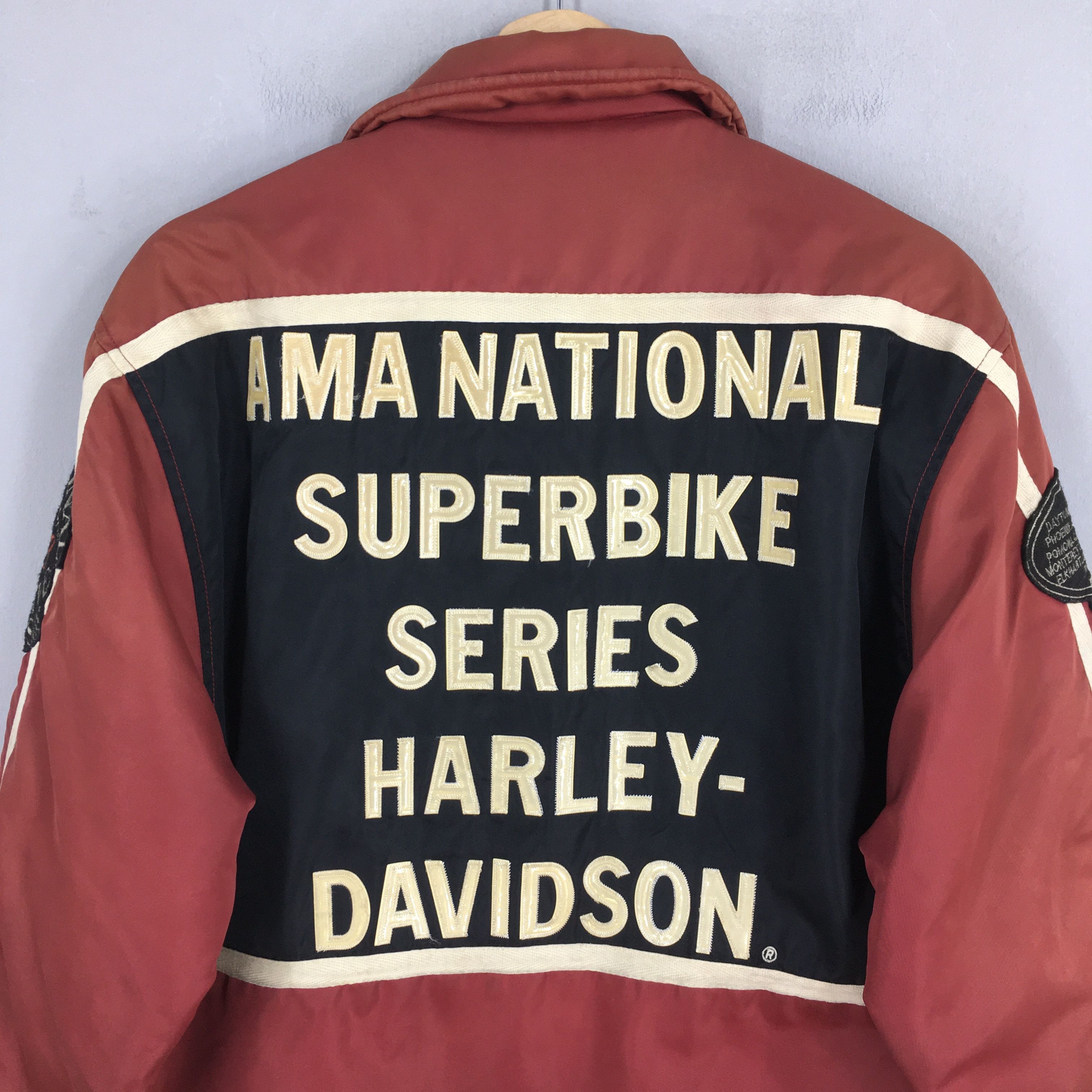 Harley Davidson Vintage Harley Davidson Motorcycles Burgundy Jacket Medium Size US M / EU 48-50 / 2 - 2 Thumbnail