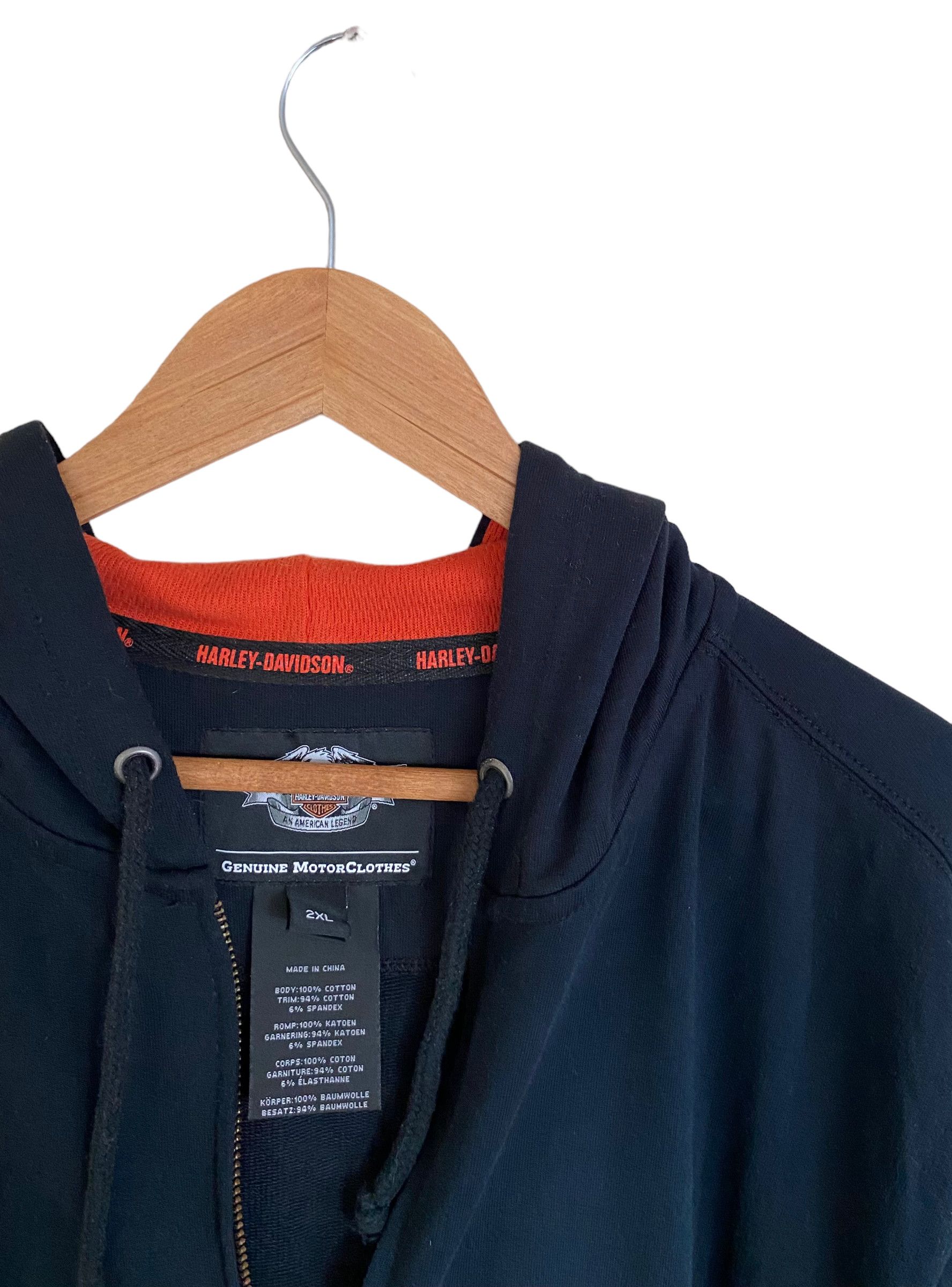 Harley Davidson × Vintage embroiered doublesided zip hoodie Size US XXL / EU 58 / 5 - 4 Thumbnail