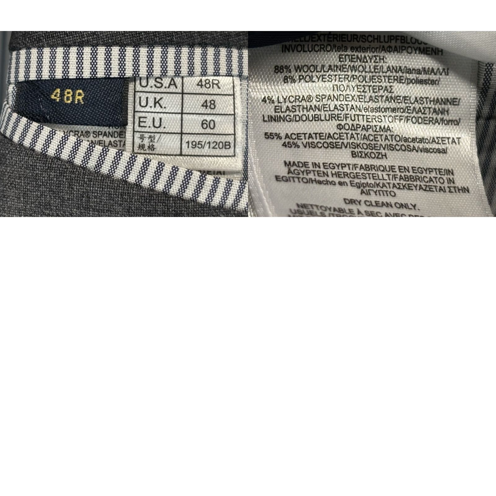 Brooks Brothers Brooks Brothers Madison Fit Gray Men's 48R Blazer Explorer Sport Coat Classic Single-Breasted Two-Button Front Notch Lapel Regular Size 48R - 8 Thumbnail