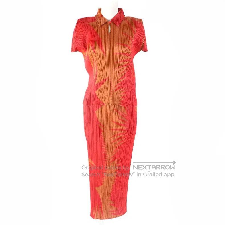 Issey Miyake Issey Miyake Orange Dress Size M / US 6-8 / IT 42-44 - 1 Thumbnail