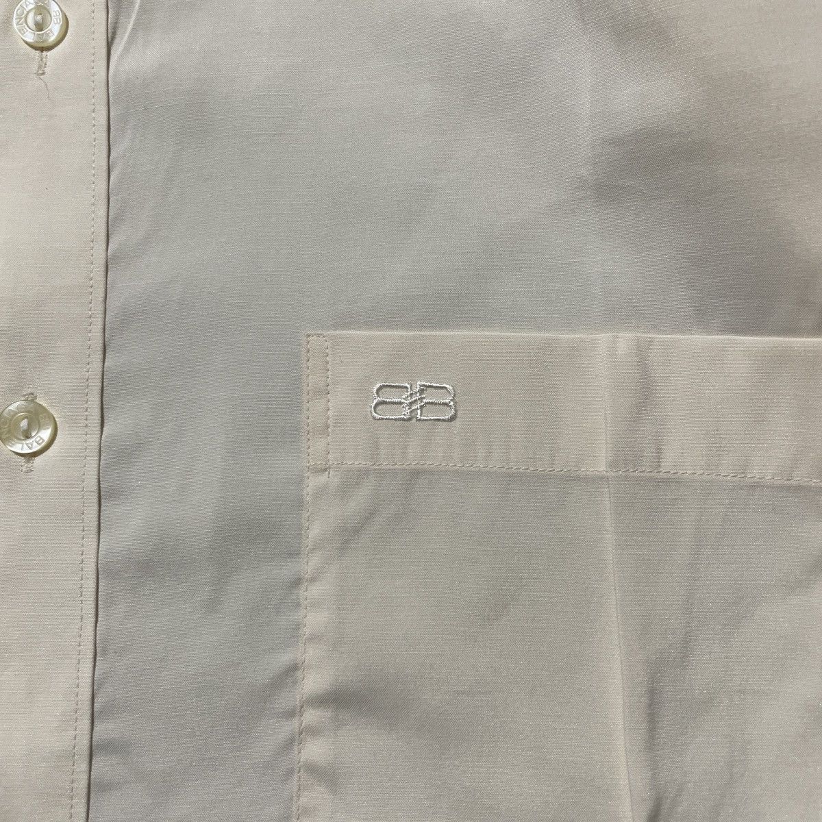 Balenciaga × Gucci Vintage Rare Shirts Balenciaga BB Logo Embrodiered Size US XL / EU 56 / 4 - 4 Thumbnail