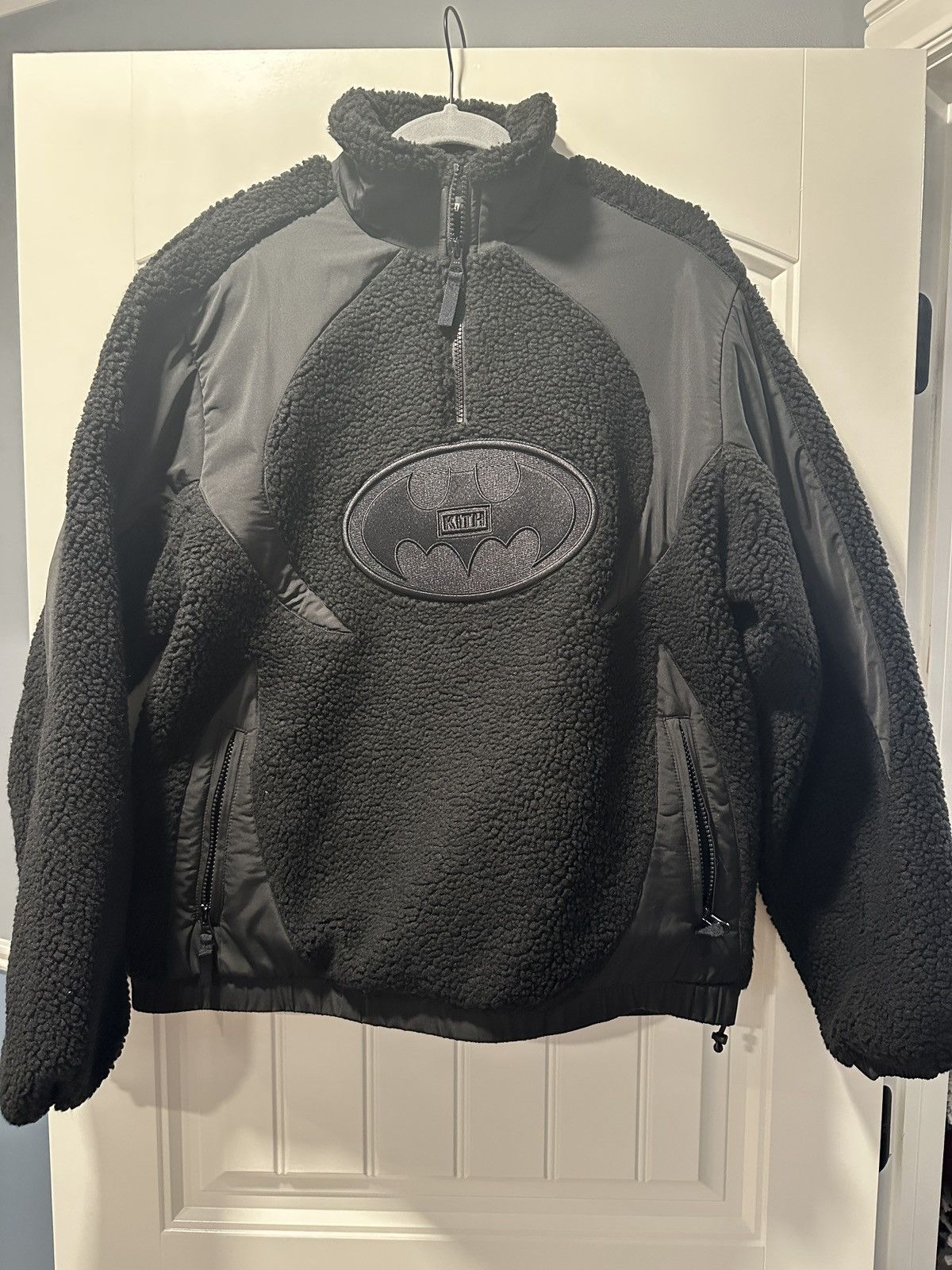 Kith Kith Batman Quarter Zip Sherpa Jacket Small | Grailed