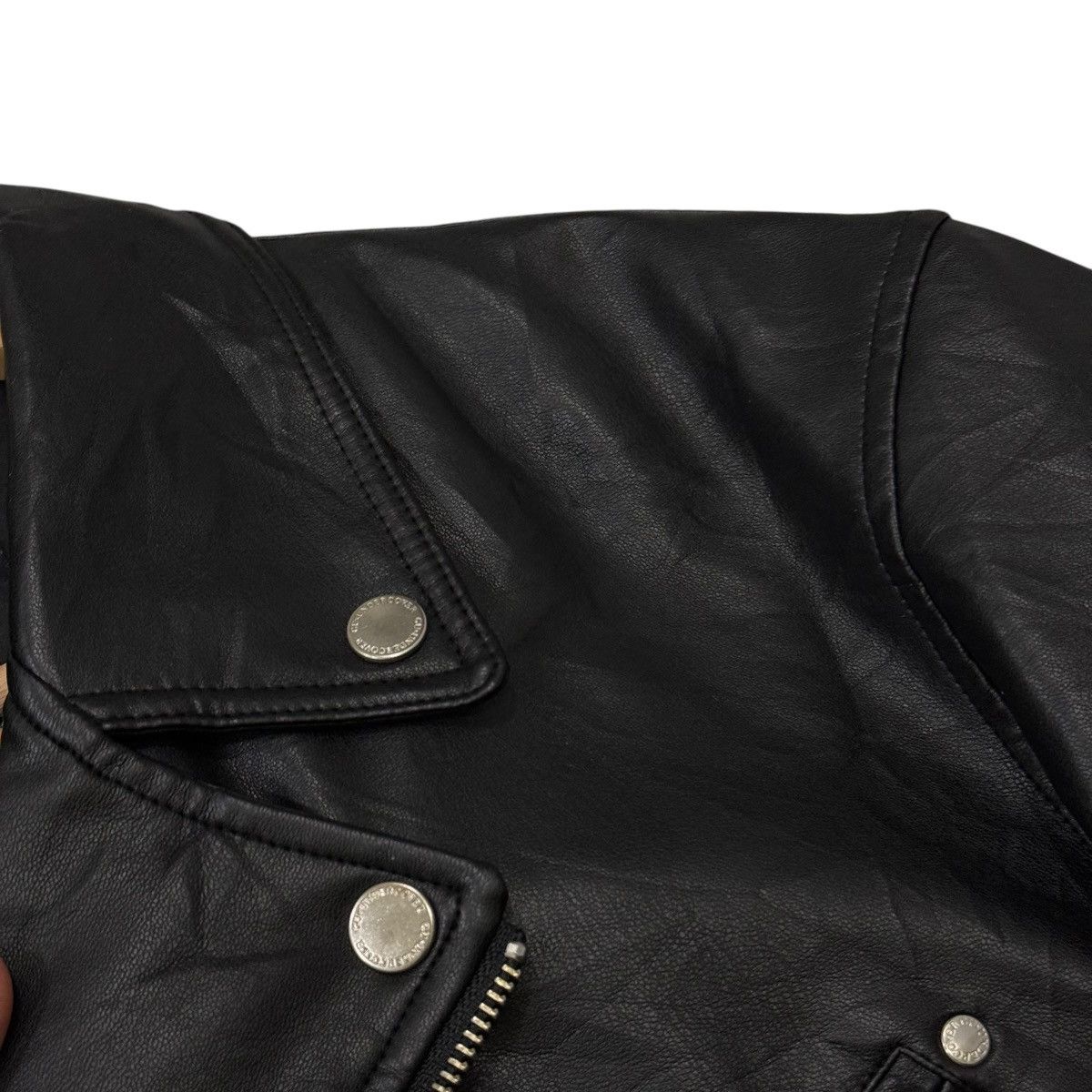Undercover Vintage Undercover X GU Double Collar Faux Leather Jacket Size US M / EU 48-50 / 2 - 11 Thumbnail