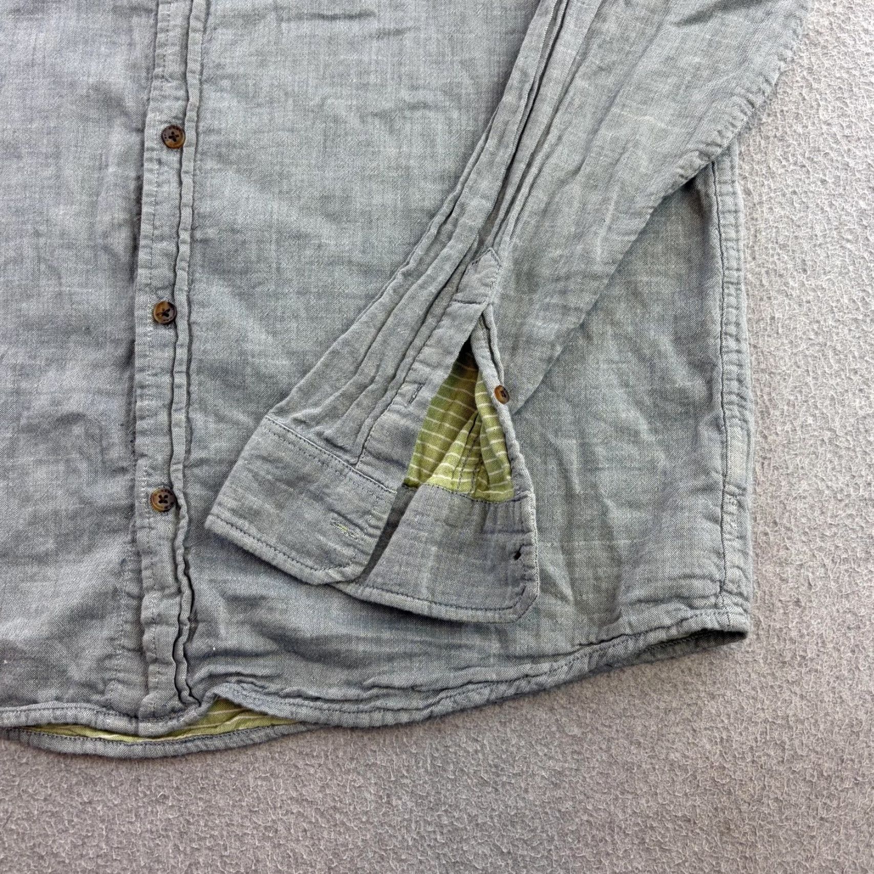 Oakley Oakley Shirt Mens L Gray Chambray Long Sleeve Button Up Contrast Pocket Size US L / EU 52-54 / 3 - 6 Thumbnail