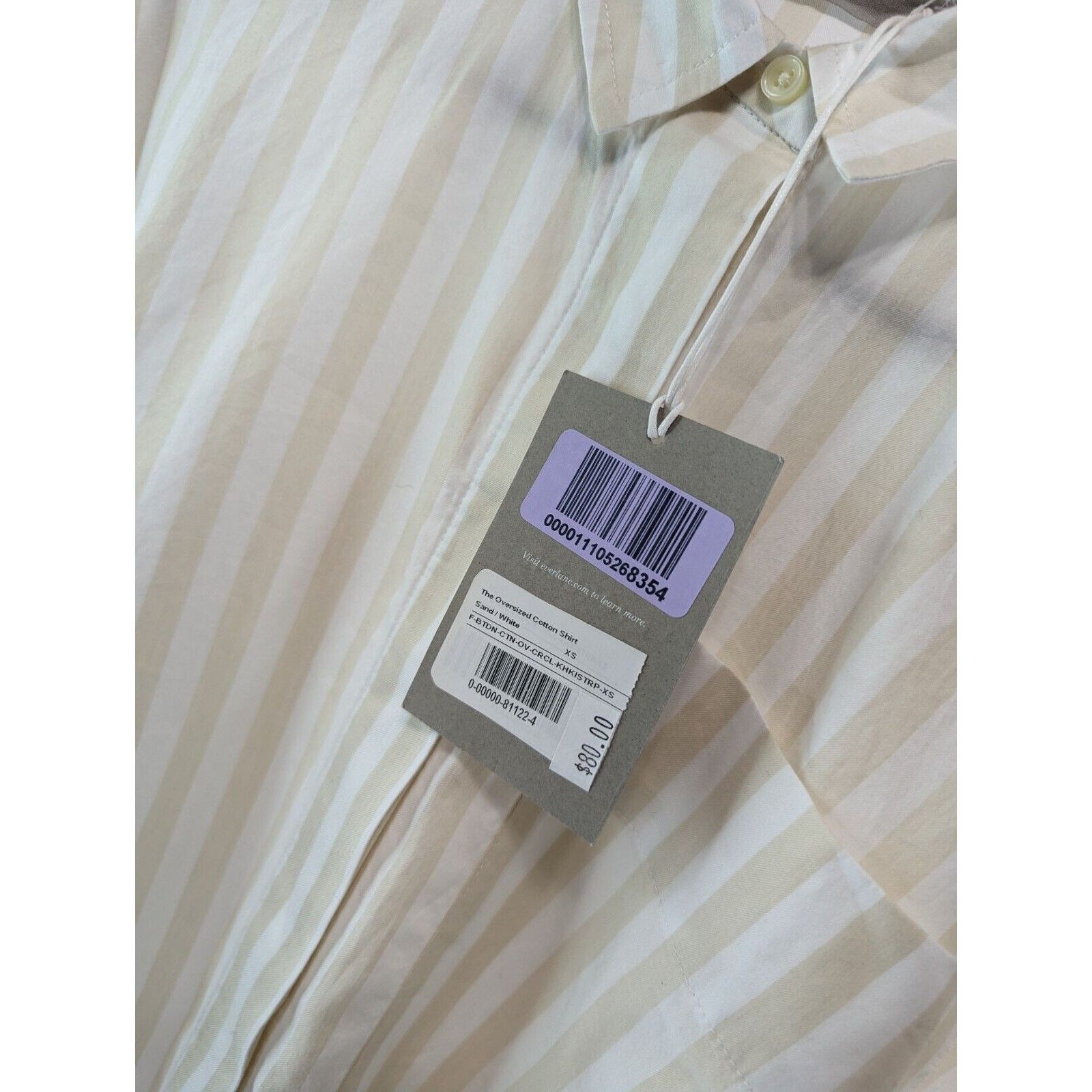 Everlane Everlane Shirt Women XL Striped Button Silky Cotton Relaxed Size XL / US 12-14 / IT 48-50 - 9 Thumbnail