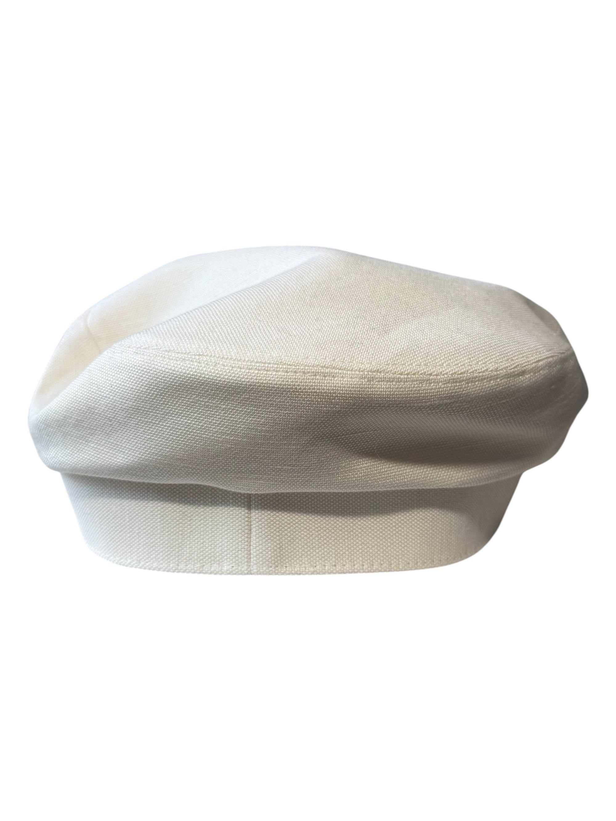 Hermes Hermes White Casquette Giulia Toile Newsboy Cap Size 57 Size ONE SIZE - 6 Thumbnail