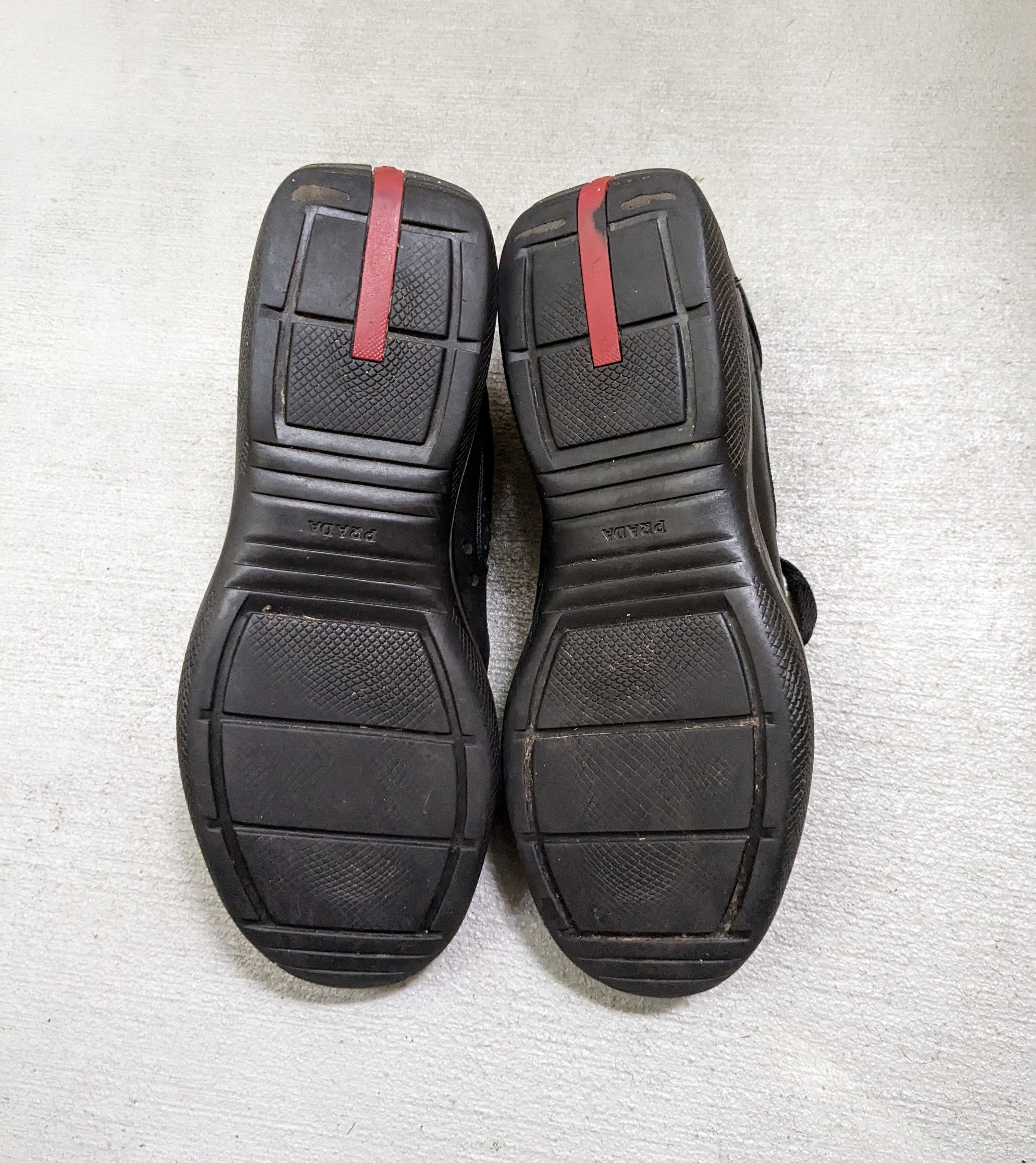 Prada Prada America's Cup Size 9.5 Black Red Leather Low Tops Size US 9.5 / EU 42-43 - 16 Thumbnail