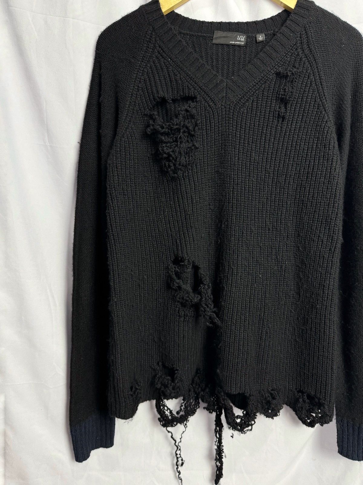 Japanese Brand × Le Grande Bleu (L.G.B.) × Undercover Undercover Distressed Knit Uniqlo Ifsix Style Size US S / EU 44-46 / 1 - 2 Thumbnail