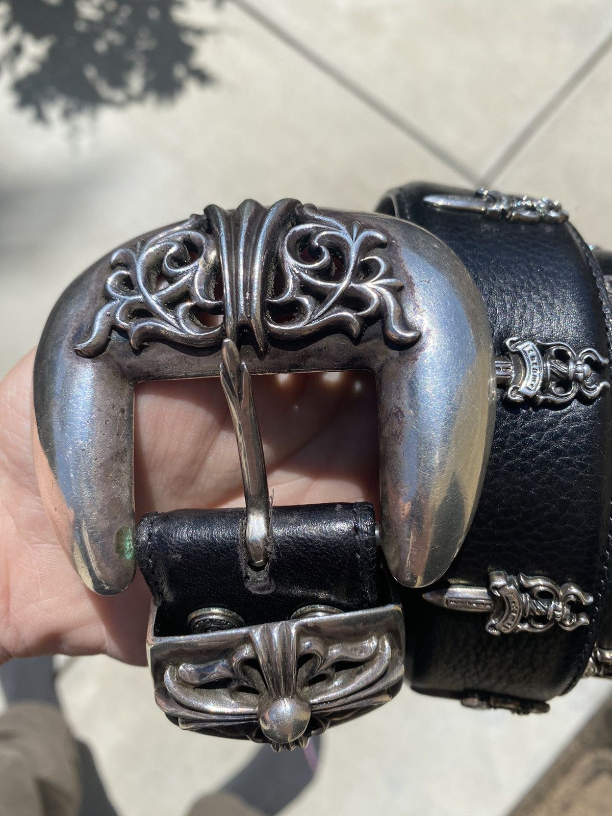Chrome Hearts Chrome Hearts Dagger Strap Western 3-Piece Belt Size 32 - 4 Thumbnail