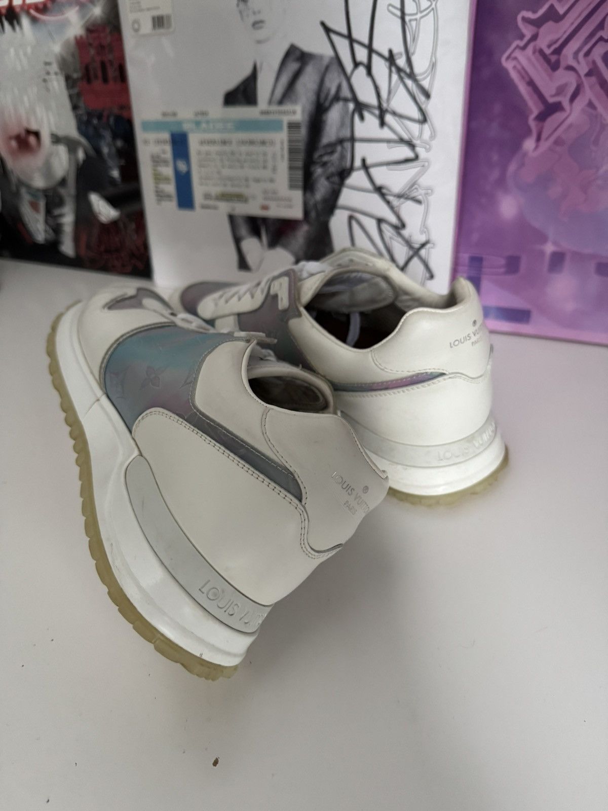 Louis Vuitton Louis Vuitton Run Away Sneakers Iridescent Monogram Luxury Size US 8 / EU 41 - 4 Thumbnail