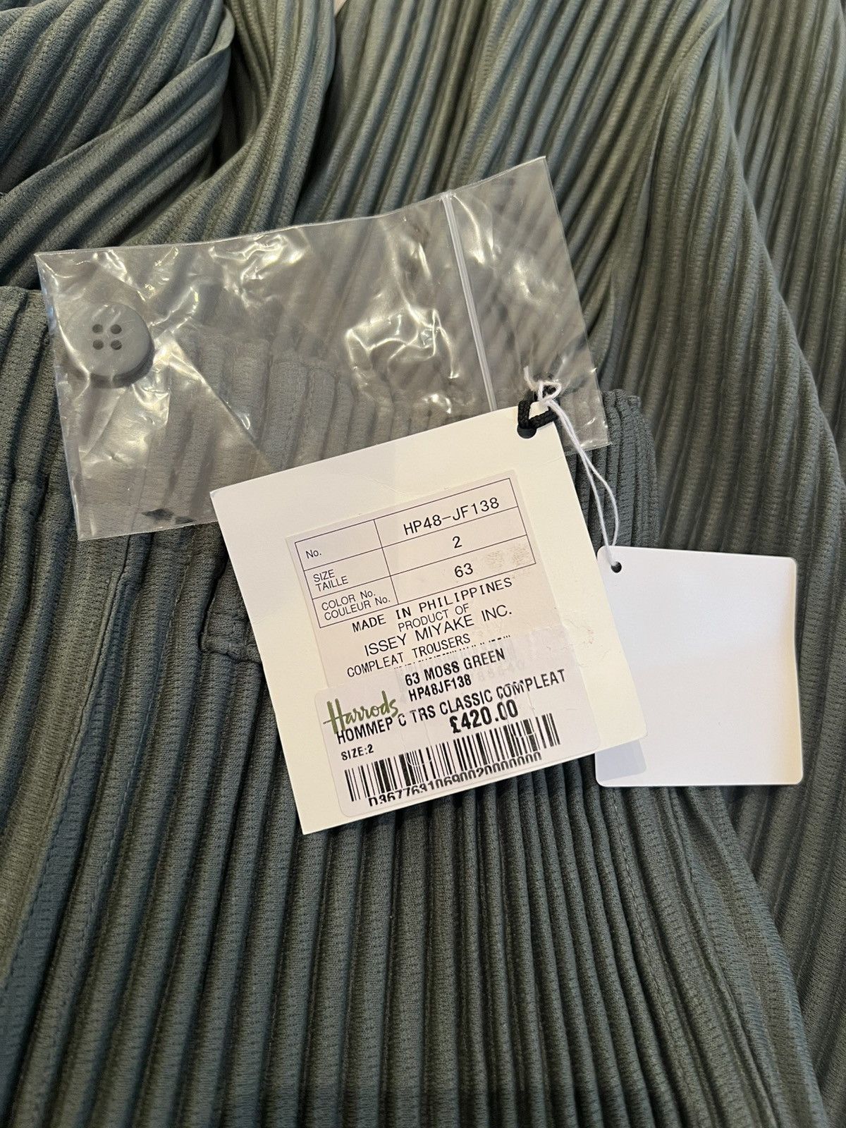 Pleats Please Issey Miyake HOMME PLISSÉ ISSEY MIYAKE Trousers Green Size 2 Medium Size US 32 / EU 48 - 8 Thumbnail