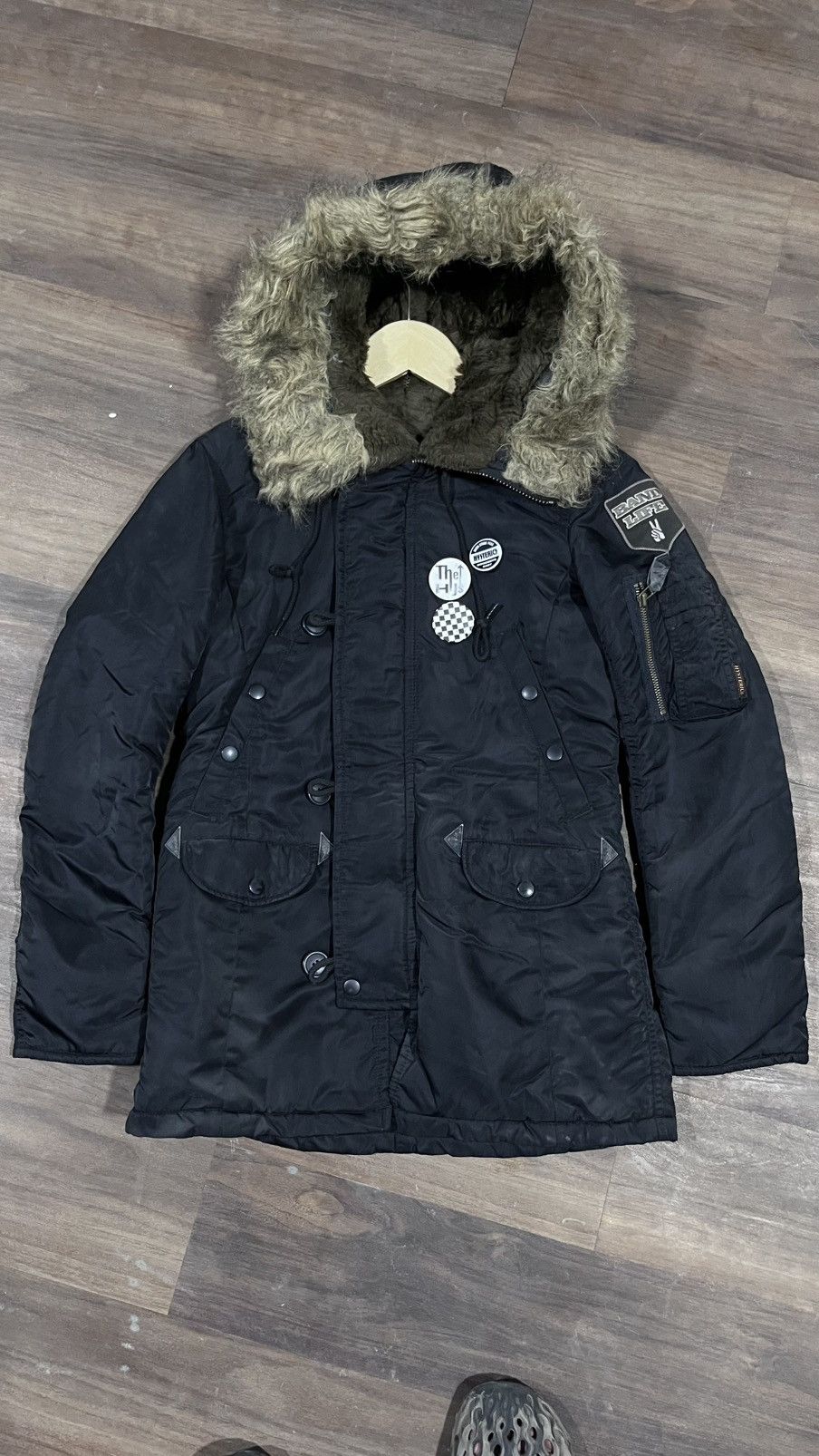 In The Attic 2000s Hysteric Glamour - N3B Fur Hoodie Jacket Size US M / EU 48-50 / 2 - 1 Thumbnail